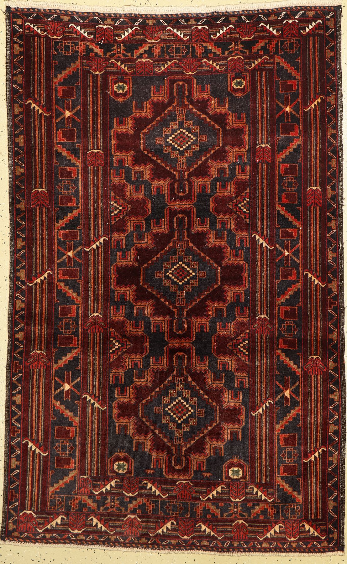 Zakini alt, Afghanistan, ca. 60 Jahre, Wolle auf Wolle, ca. 193 x 122 cm, EHZ: 3