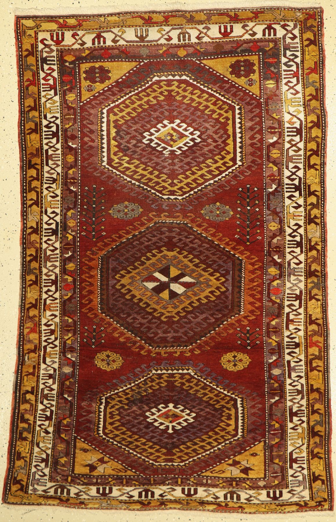 Kazak antik, Kaukasus, um 1910, Wolle auf Wolle, ca. 193 x 125 cm, EHZ: 3-4