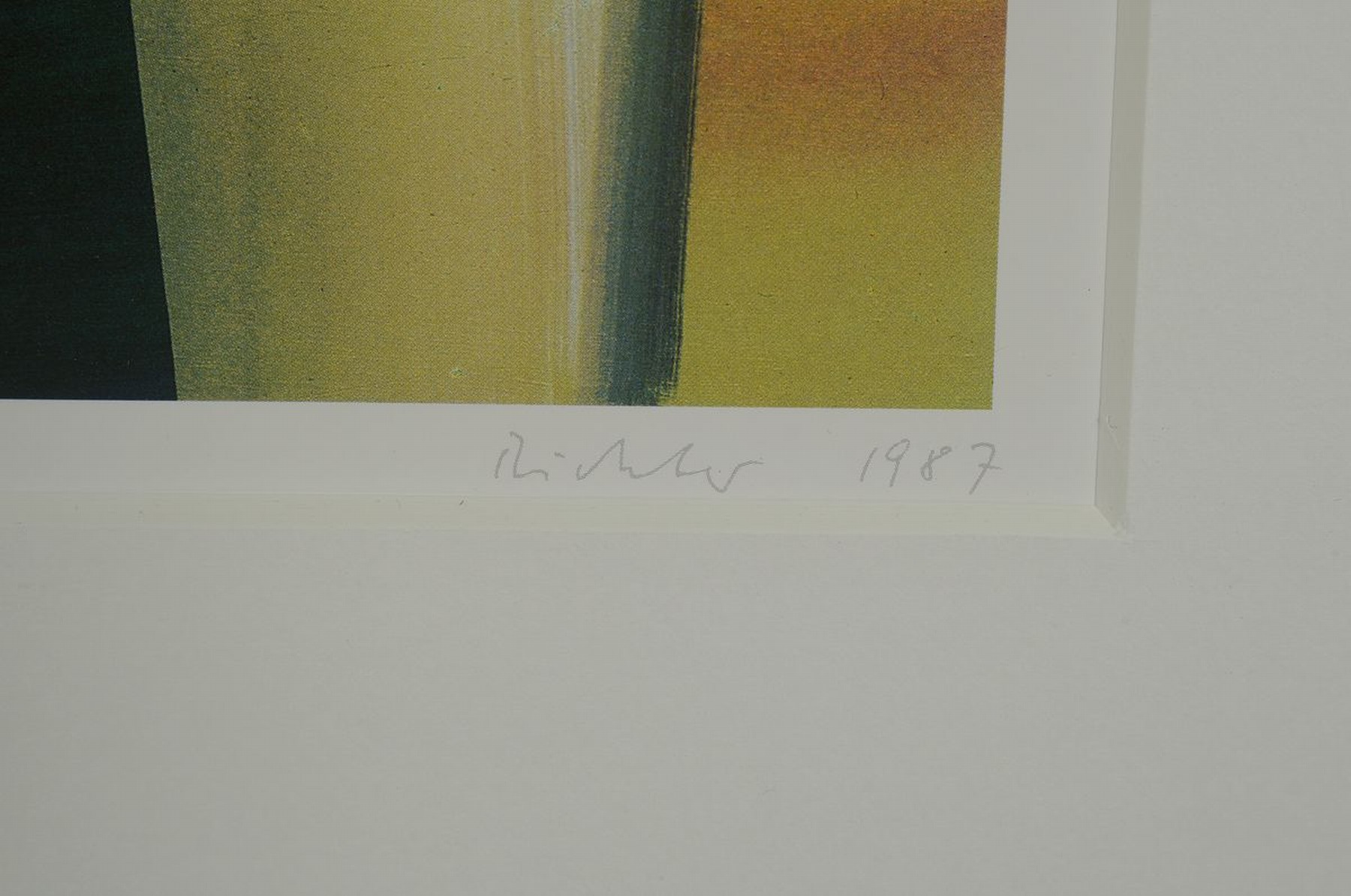 Detail a: Gerhard Richter, geb. 1932, Victoria I, Farboffset auf Karton, rechts unten handsigniert und dat. 1987, limitierte Editionfür verdiente Mitarbeiter ...