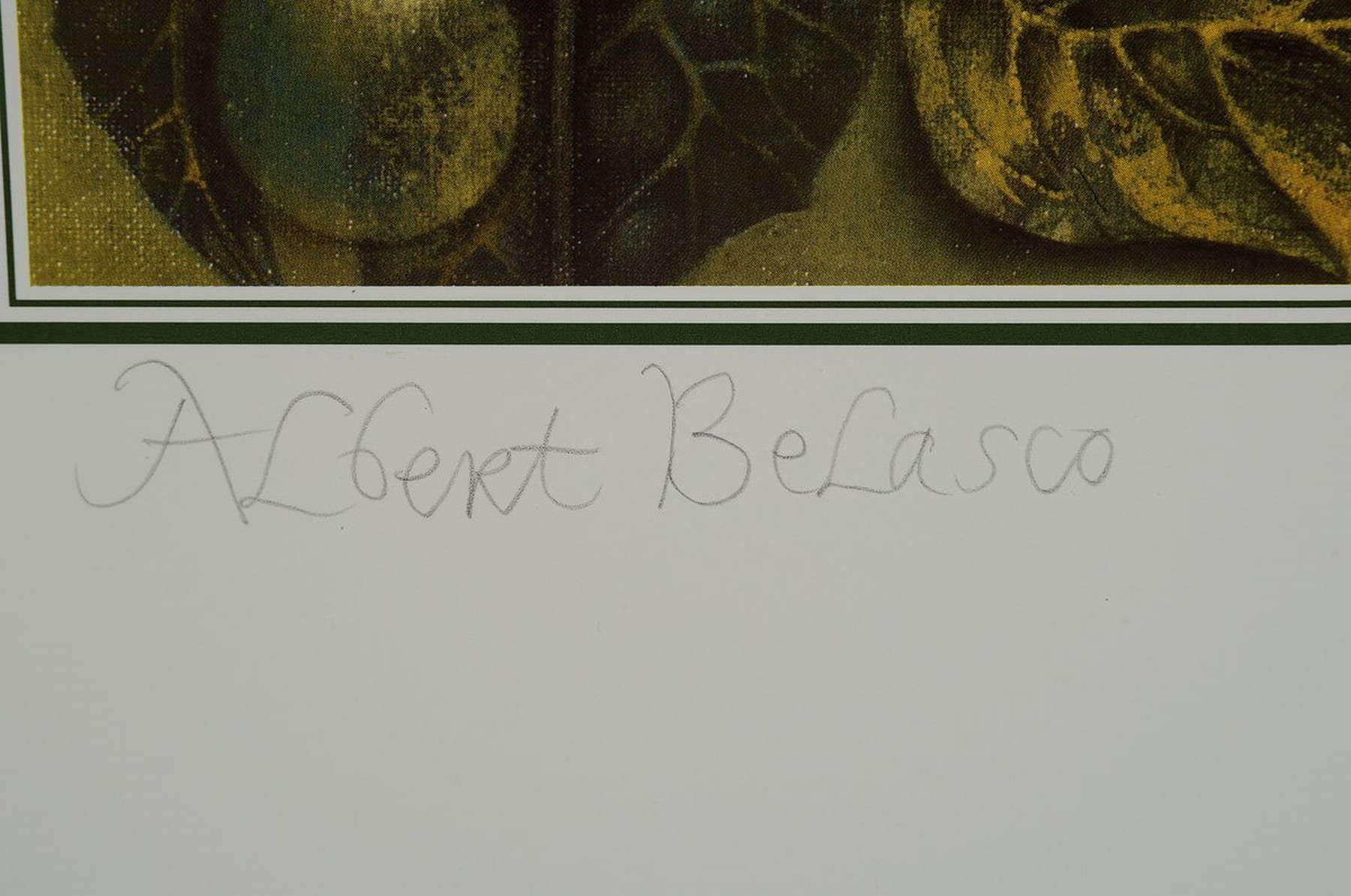 Detail e: Albert Belasco, geb. 1938, viele Jahre in Baden Baden ansässig, drei Offsets und eine lim. Grafik, diese num. 13/500, versch. Darstellungen u.a. ...