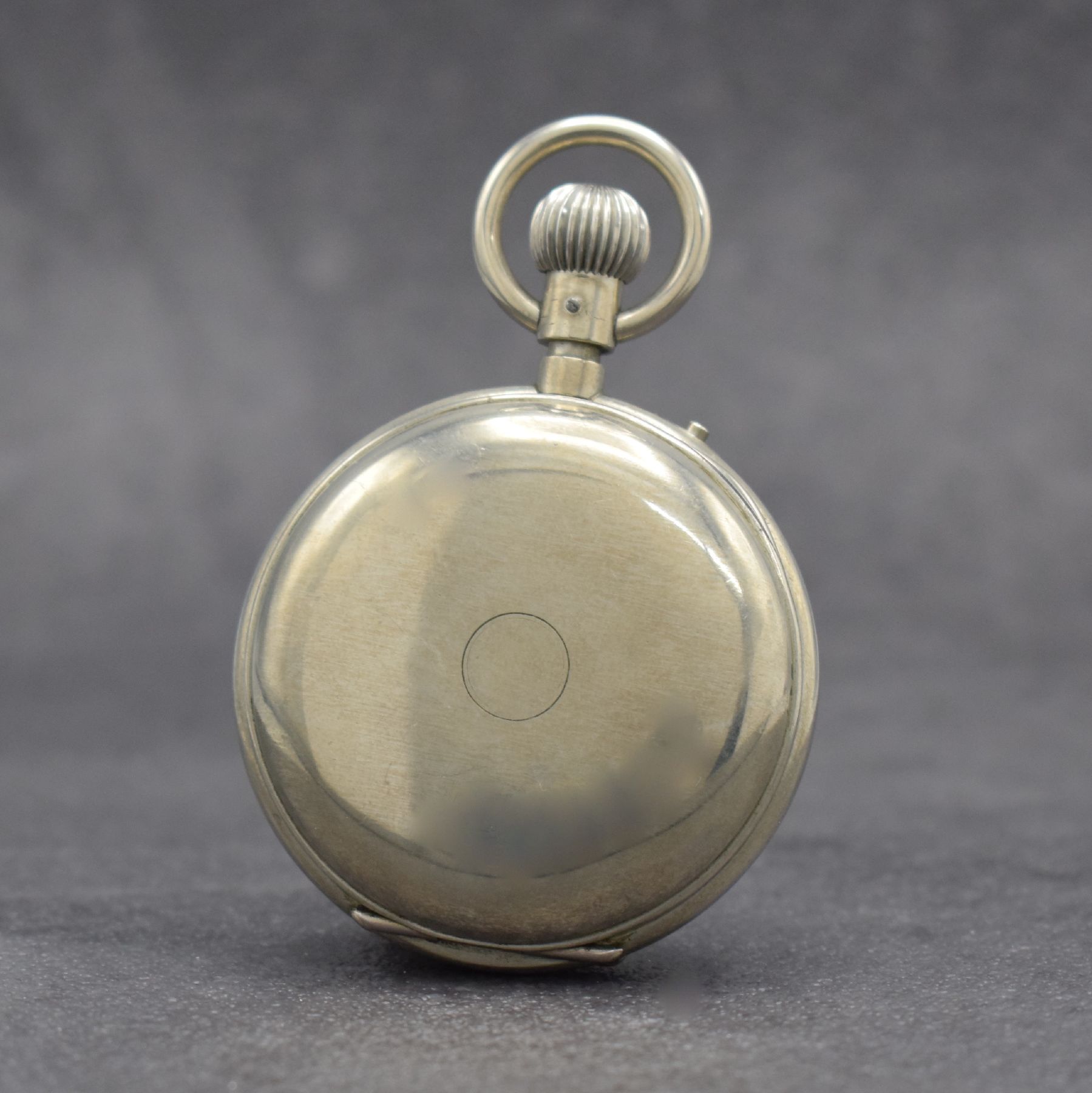 Detail b: A. LANGE & SÖHNE Deutsche Uhrenfabrikation Glashütte Taschenuhrwerk im neutralem Gehäuse, Deutschland um 1900, Nickelgehäuse später, ...