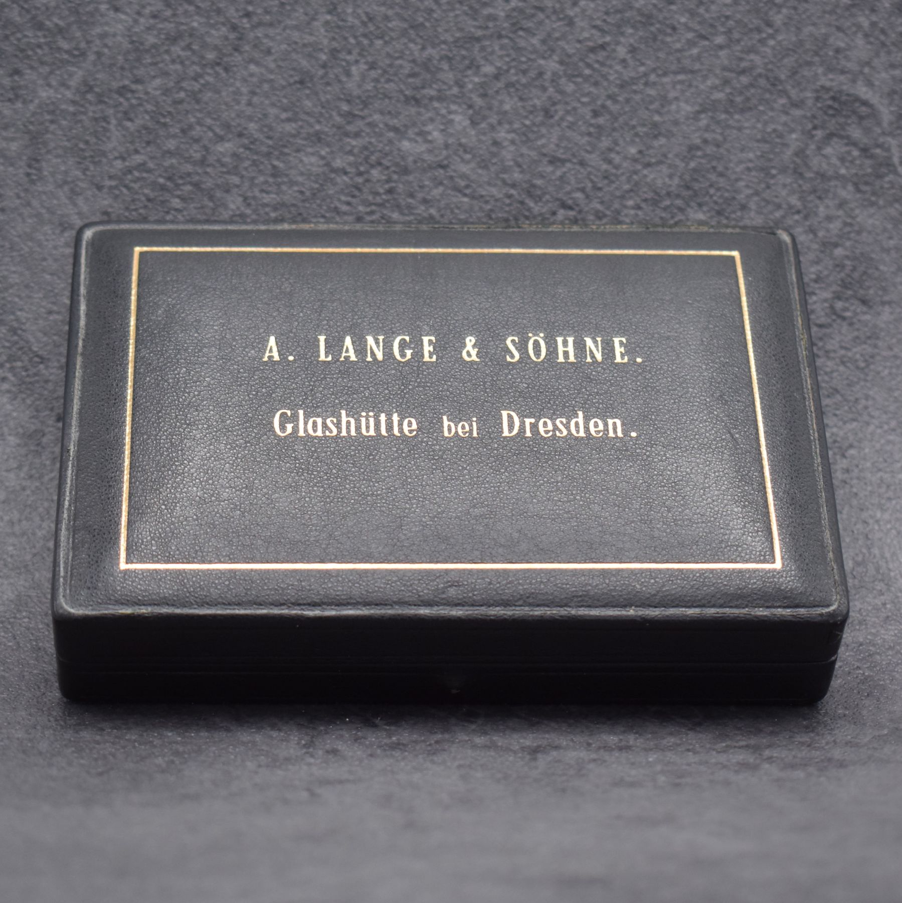 Detail h: A. LANGE & SÖHNE Deutsche Uhrenfabrikation Glashütte Taschenuhrwerk im neutralem Gehäuse, Deutschland um 1900, Nickelgehäuse später, ...