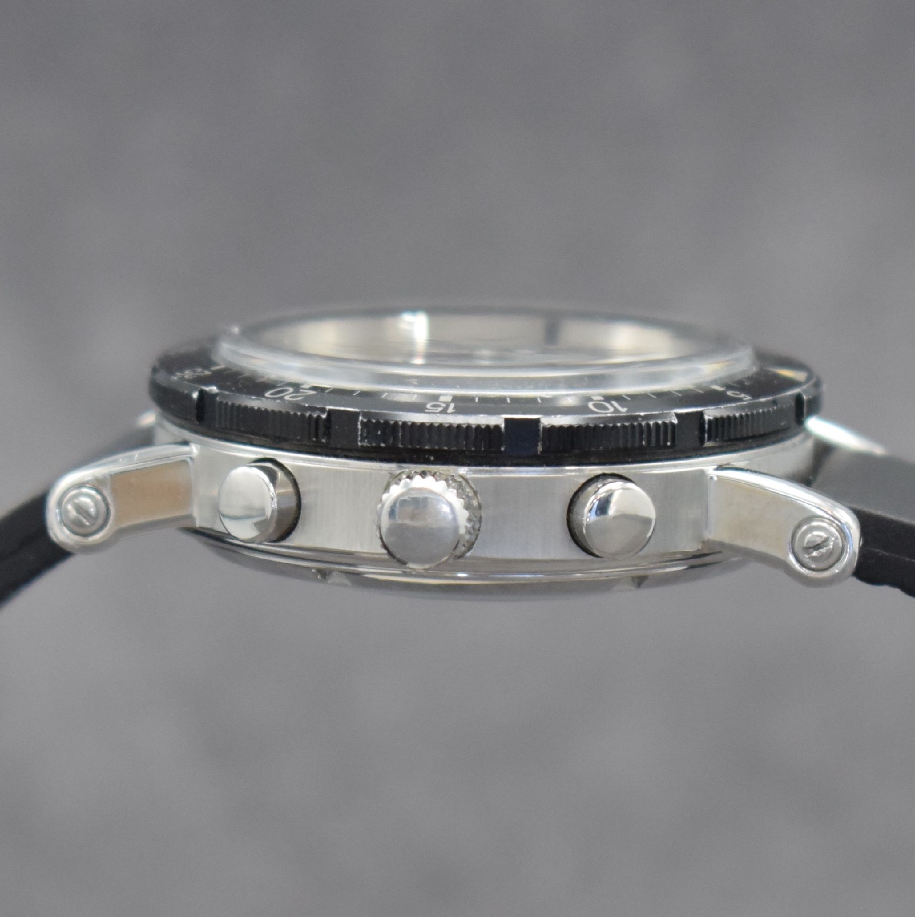 Detail c: CHRONOSPORT Armbandchronograph, Automatik, Schweiz um 2010, Ref. 78350, Edelstahlgeh. inkl. neutr. Kautschukband m. Faltschl., Boden & Krone ...