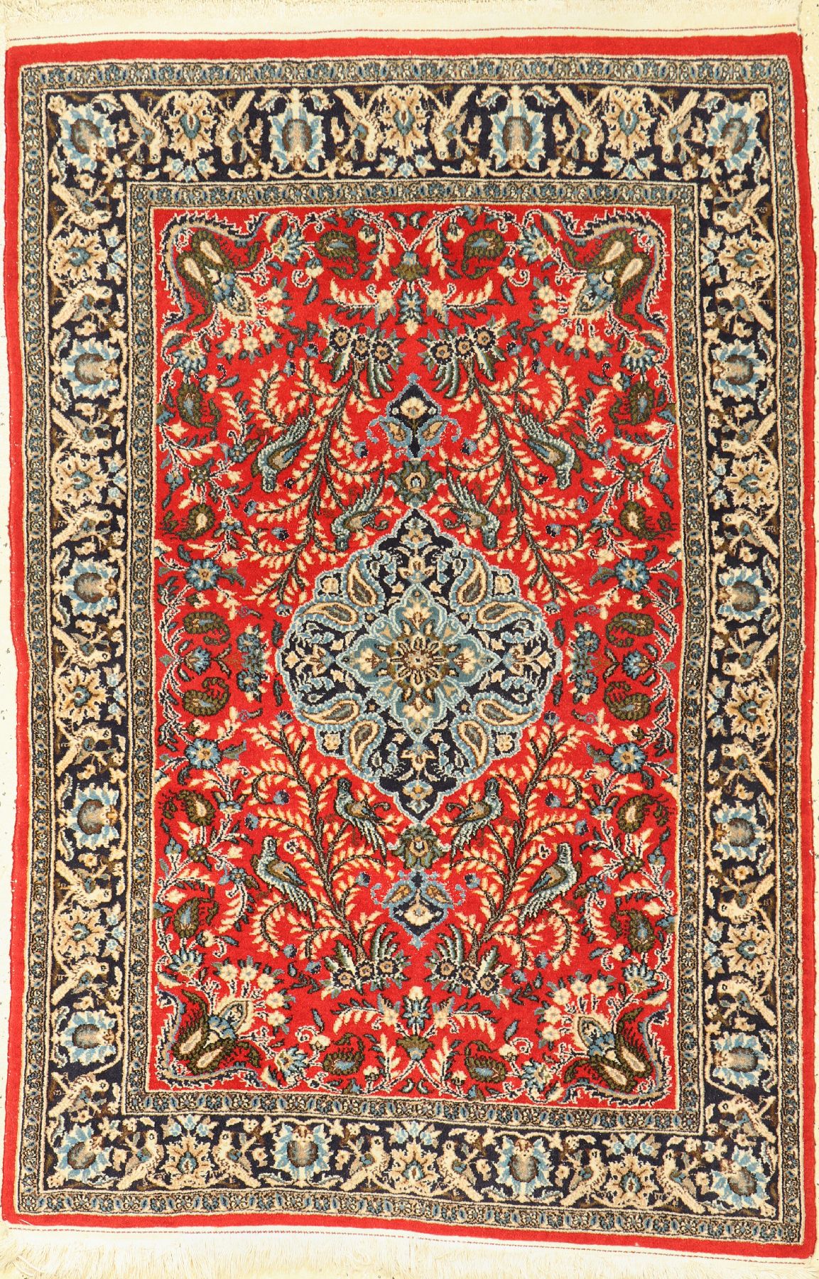 Ghom alt, Persien, um 1950, Wolle mit Seide, ca. 155 x 105 cm, EHZ: 2