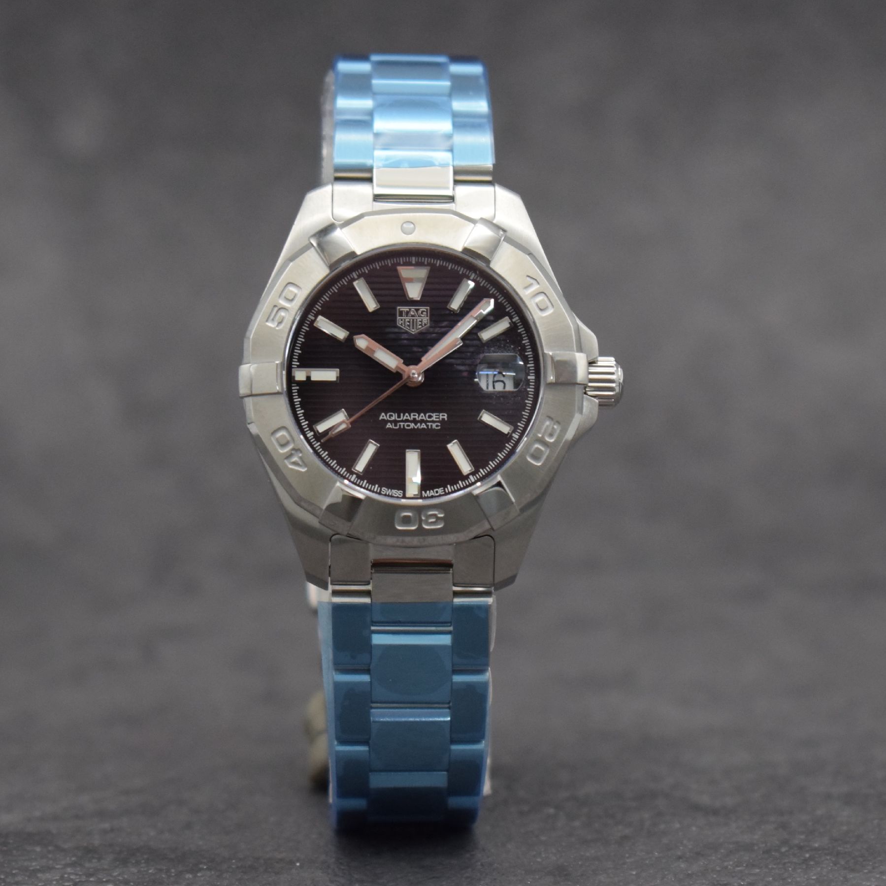 Detail b: TAG HEUER Aquaracer ungetragene Damenarmbanduhr, Schweiz um 2020, Automatik, Ref. WBD2310.BA0740, Edelstahlgeh. inkl. orig. Gliederband m. Faltschl., ...