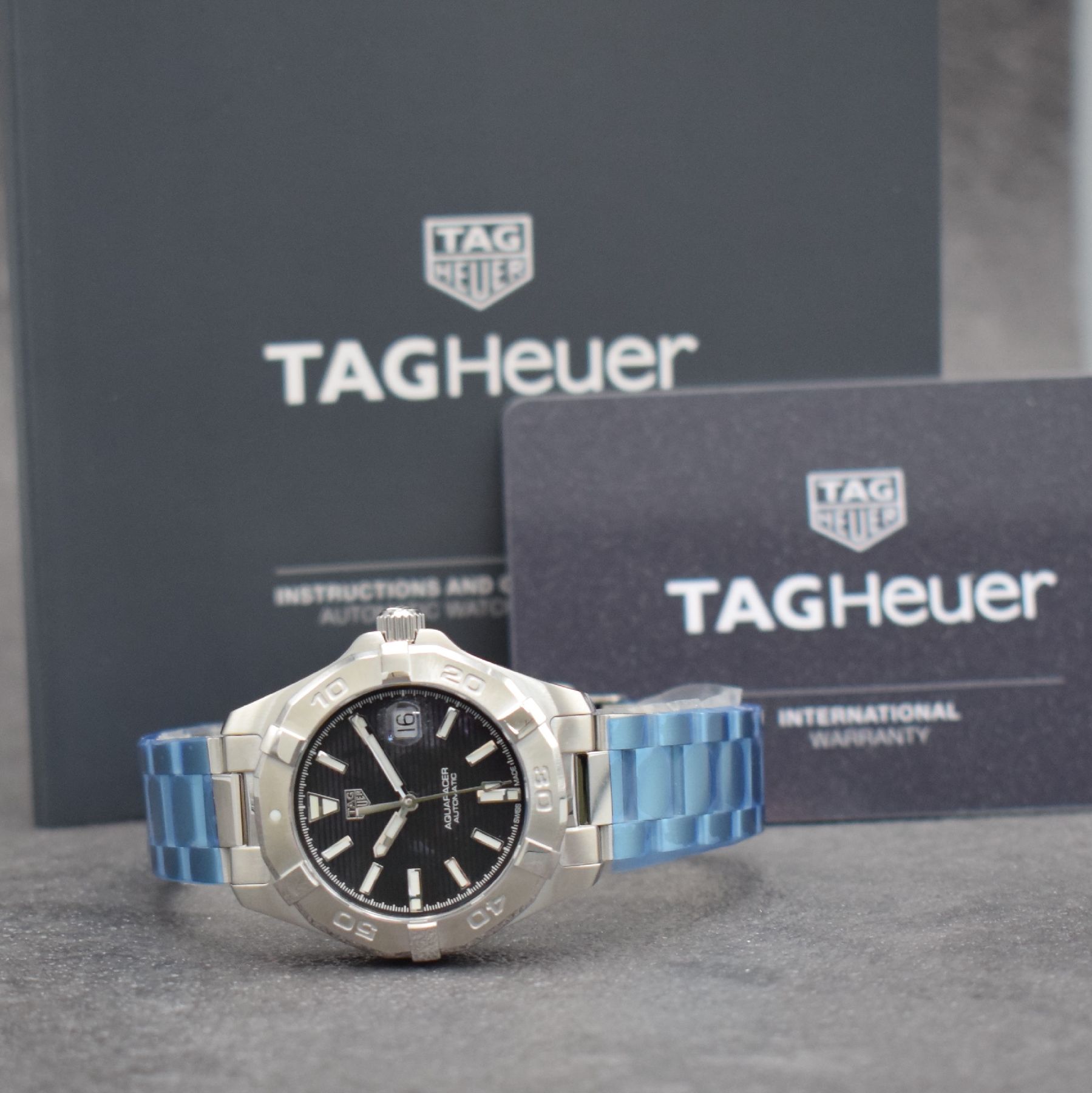Detail j: TAG HEUER Aquaracer ungetragene Damenarmbanduhr, Schweiz um 2020, Automatik, Ref. WBD2310.BA0740, Edelstahlgeh. inkl. orig. Gliederband m. Faltschl., ...