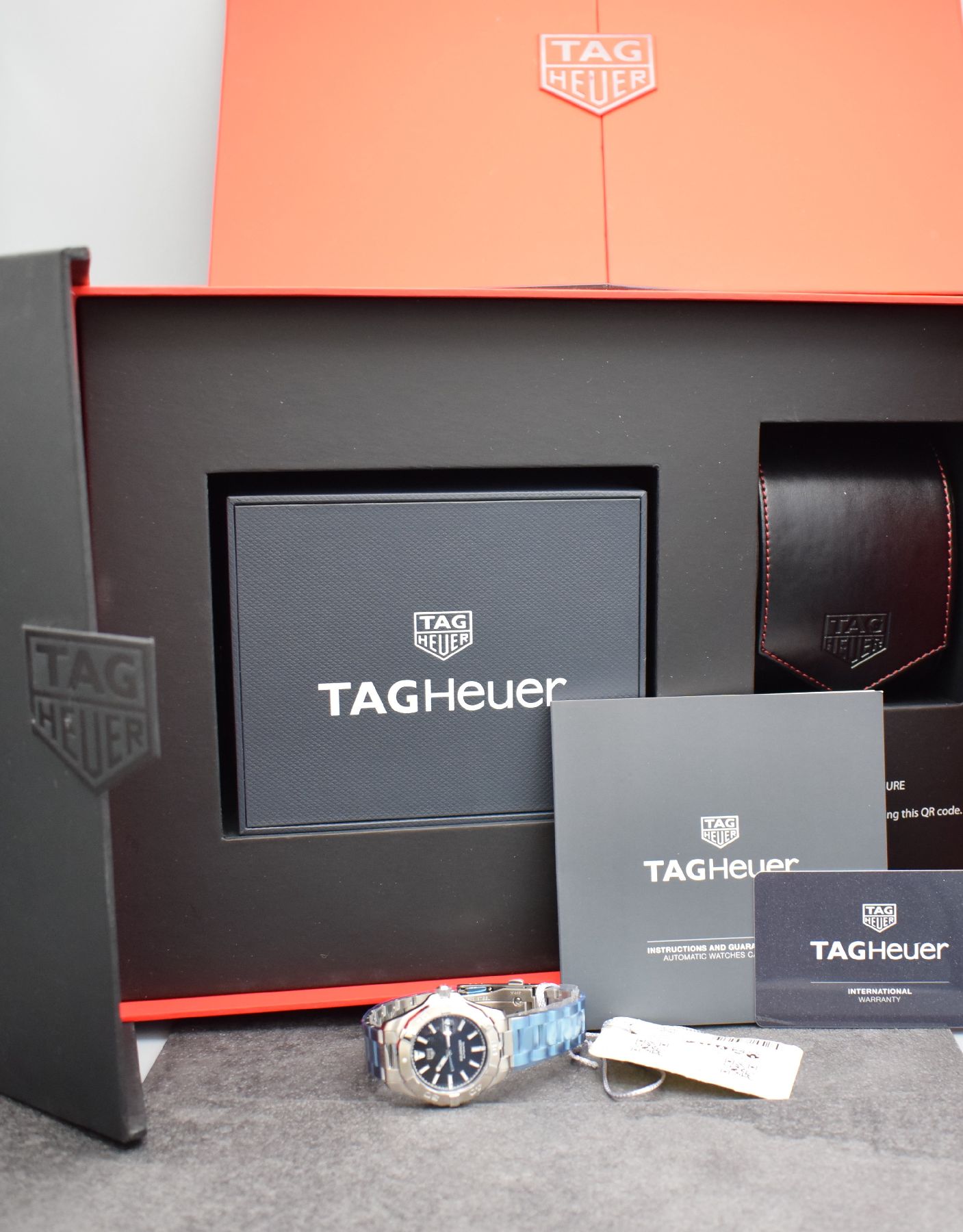 Detail k: TAG HEUER Aquaracer ungetragene Damenarmbanduhr, Schweiz um 2020, Automatik, Ref. WBD2310.BA0740, Edelstahlgeh. inkl. orig. Gliederband m. Faltschl., ...