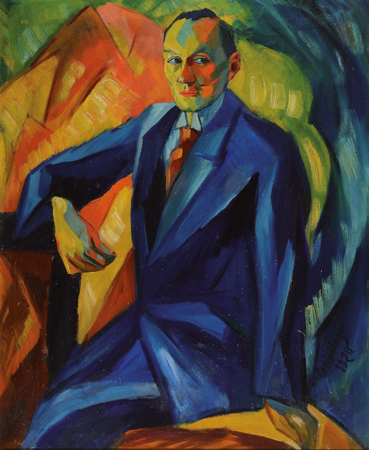Hans Breinlinger, Konstanz 1888 - 1963, Studium AK Karlsruhe, Schüler von Trübner, galt als entarteter Künstler, Schwager und Freund von Lovis ...