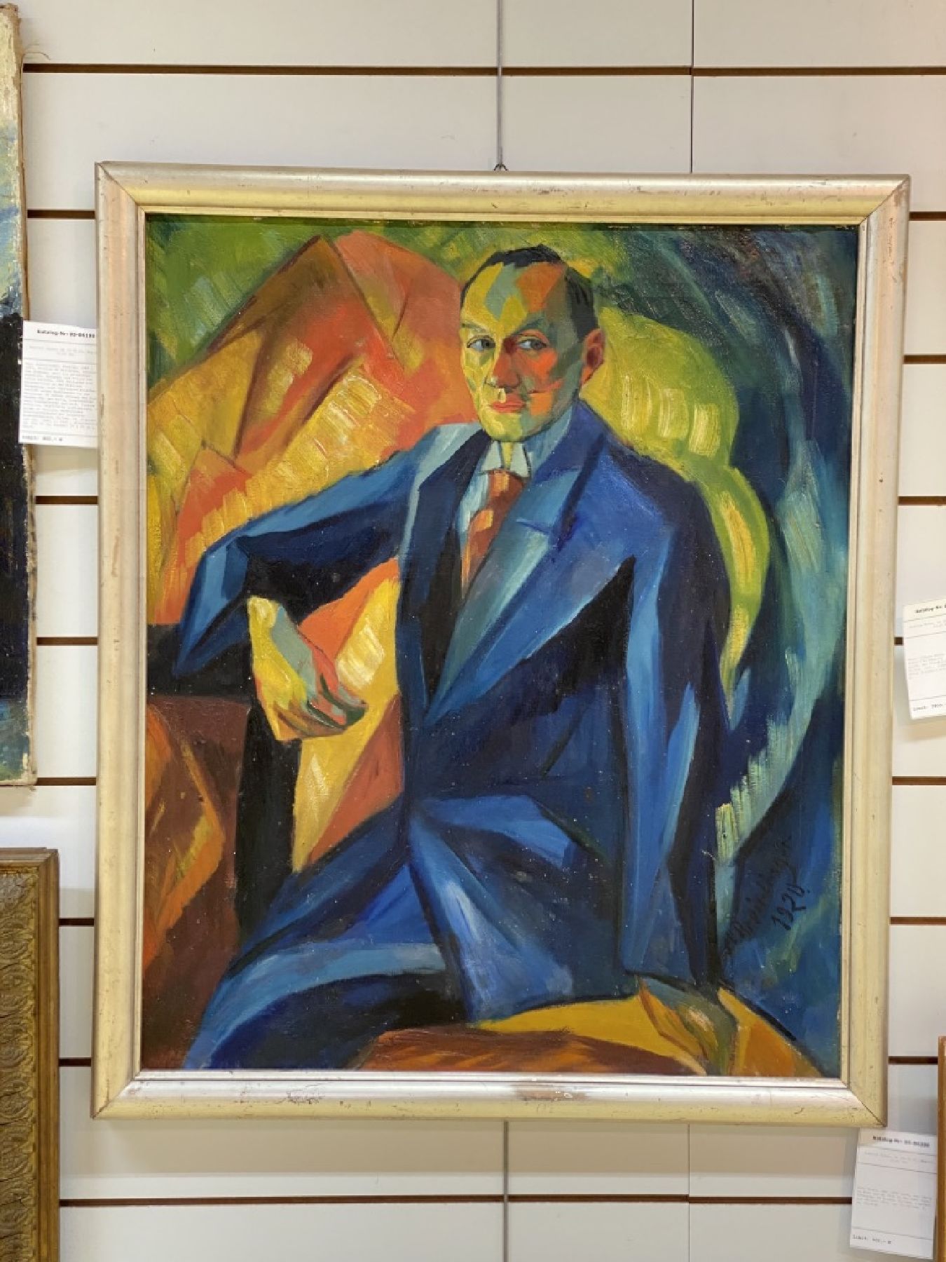 Detail a: Hans Breinlinger, Konstanz 1888 - 1963, Studium AK Karlsruhe, Schüler von Trübner, galt als entarteter Künstler, Schwager und Freund von Lovis ...