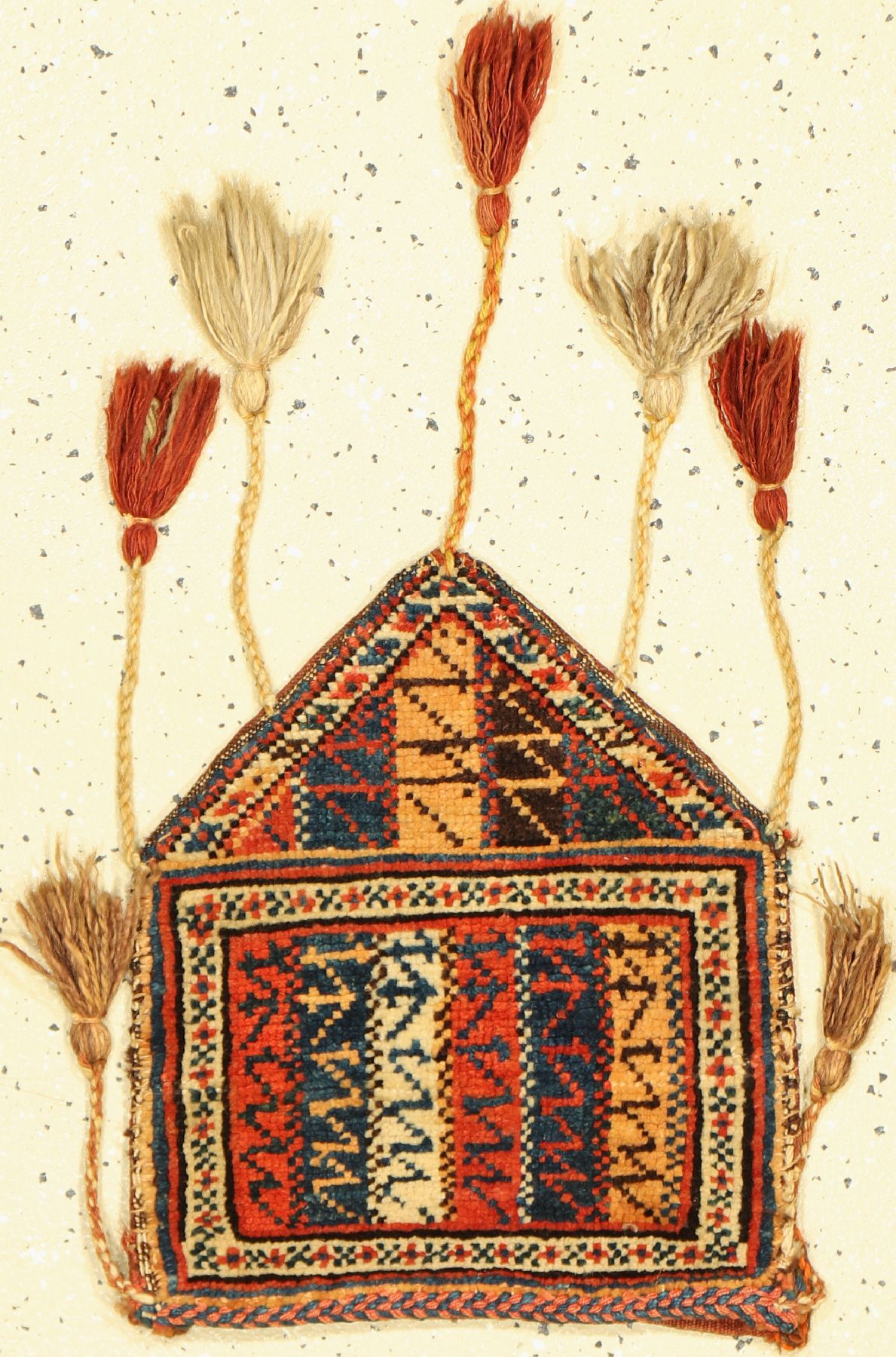 Luri Tasche antik, Persien, um 1900, Wolle auf Wolle, ca. 34 x 28 cm, EHZ: 2