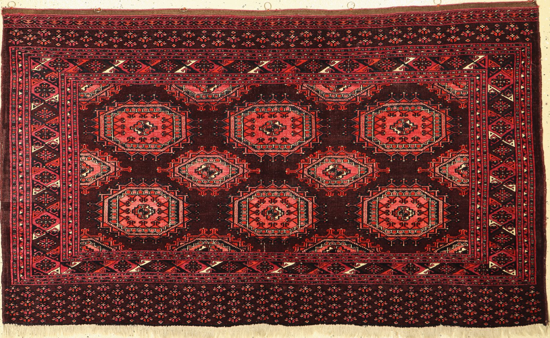 Saryk Djowal antik, Turkmenistan, 19.Jhd, Wolle mit Seide, ca. 173 x 101 cm, EHZ: 2-3