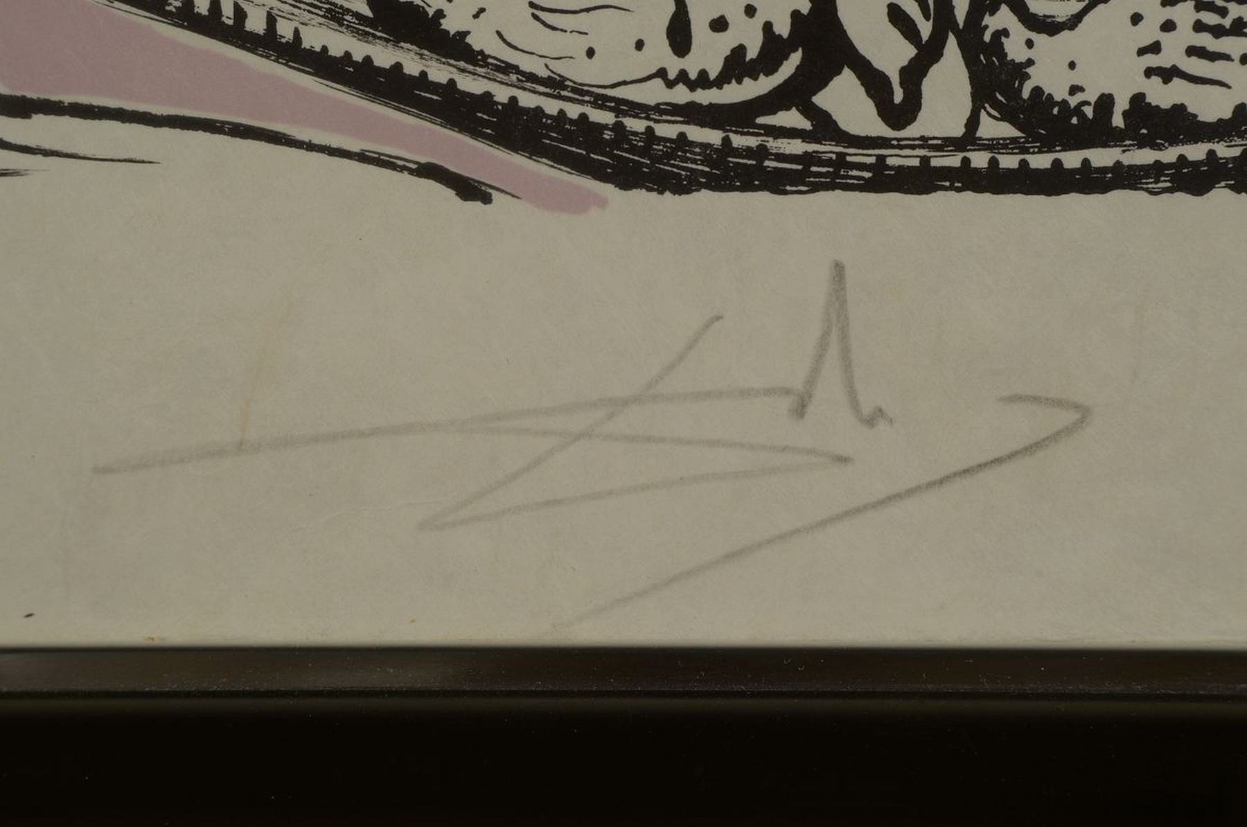 Detail a: Salvador Dali, 1904 - 1989, Farblithografie aus "Les Songes Drolatiques de Pantagruel", 1973, re. u. handsigniert, und num. 235/250, auf ...
