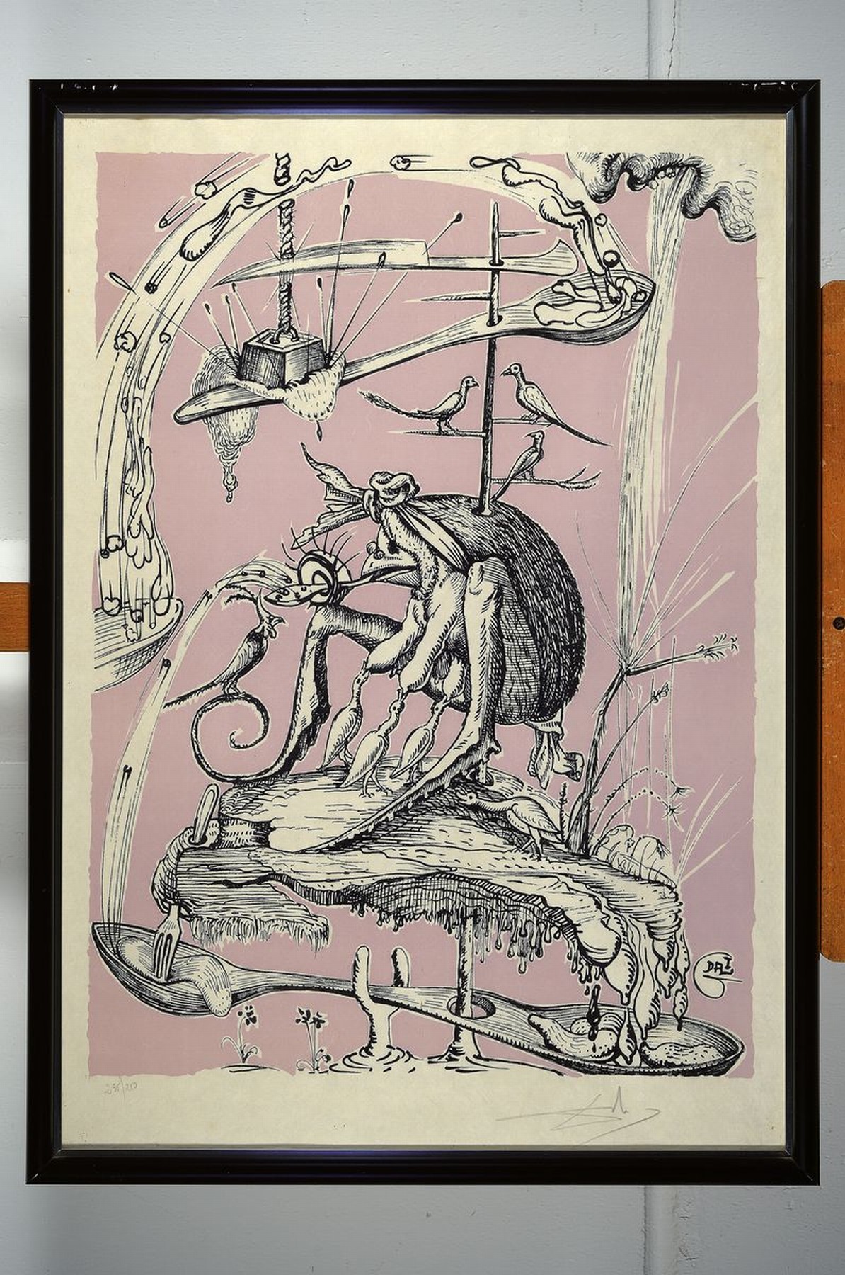 Detail k: Salvador Dali, 1904 - 1989, Farblithografie aus "Les Songes Drolatiques de Pantagruel", 1973, re. u. handsigniert, und num. 235/250, auf ...