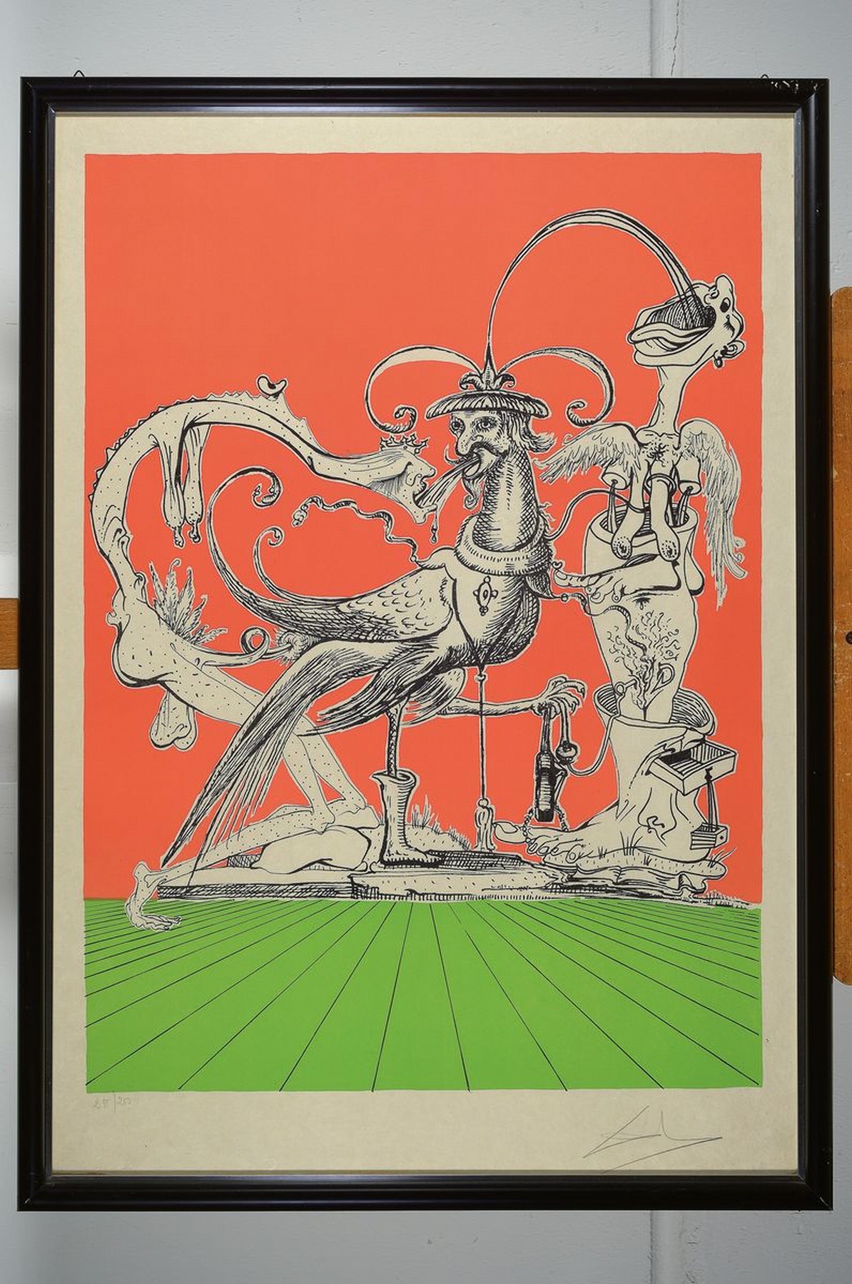 Detail k: Salvador Dali, 1904 - 1989, Farblithografie aus "Les Songes Drolatiques de Pantagruel", 1973, re. u. handsigniert, und num. 235/250, auf ...