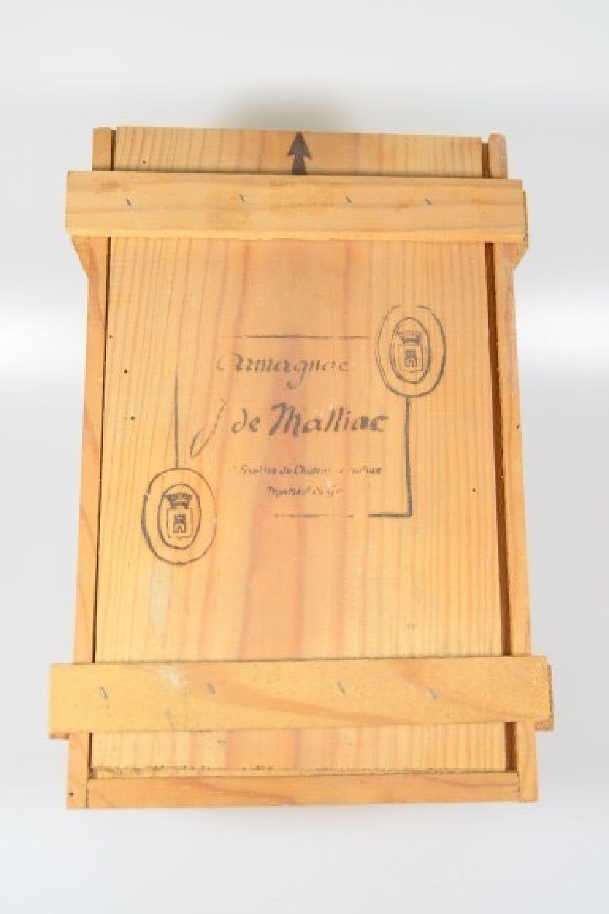Detail b: 1 Fl. 1966 Armagnac, J. de Malliac, 0.70 l, 40 %, orig. Holzkiste