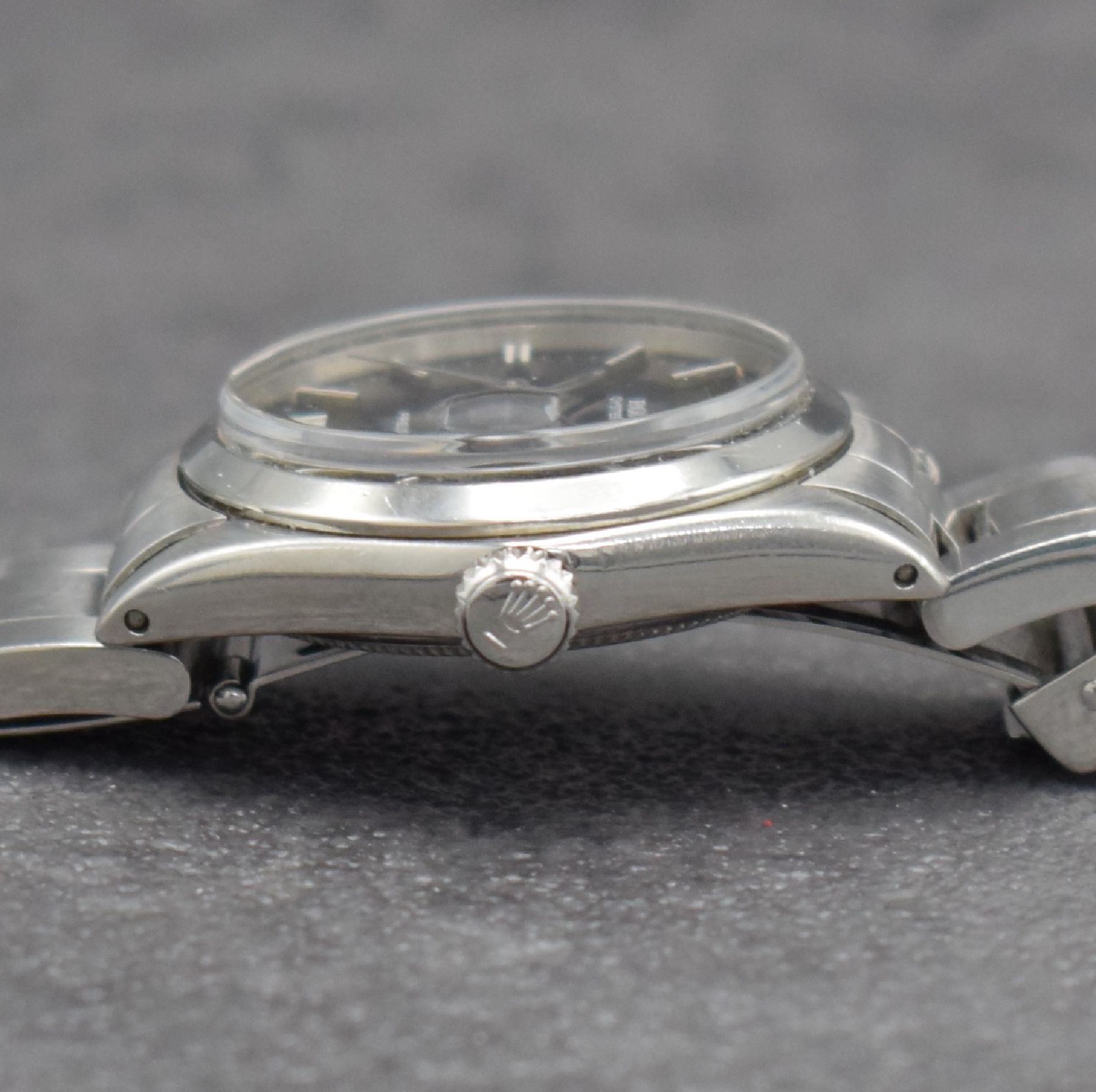 Detail f: ROLEX Oysterdate Precision Mediumarmbanduhr, Schweiz um 1957, Handaufzug, Ref. 6466, verschr. Edelstahlgeh., Oysterband Ref. 78350 m. Faltschl., ...