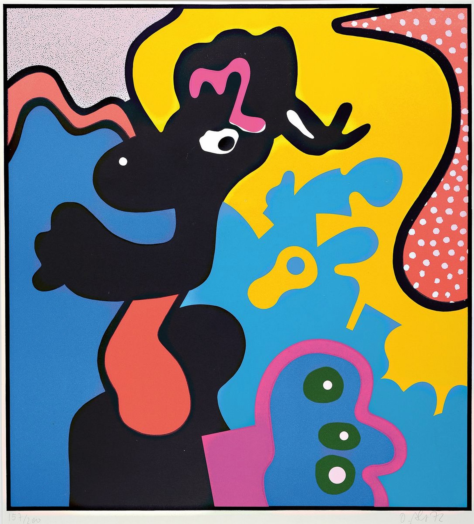 Otmar Alt, geb. 1940, Farbsiebdruck, sign., num. 157/200, PP, ca. 80x68 cm, PP mit Flecken