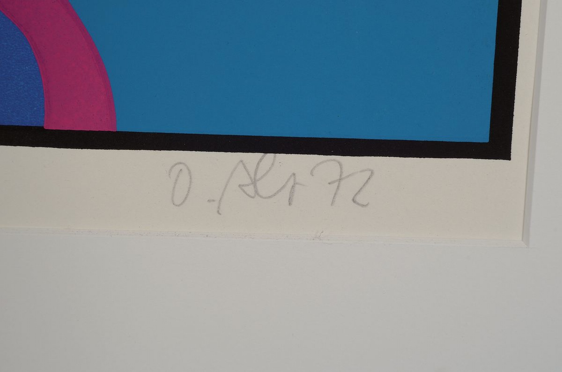 Detail a: Otmar Alt, geb. 1940, Farbsiebdruck, sign., num. 157/200, PP, ca. 80x68 cm, PP mit Flecken
