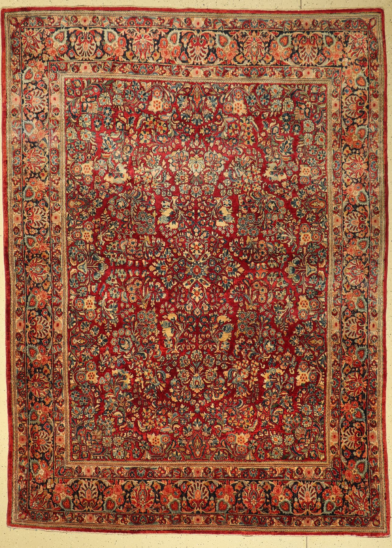 Us Re-Import Sarogh, Persien, um 1930, Wolle auf Baumwolle, ca. 350 x 257 cm, EHZ: 2-3