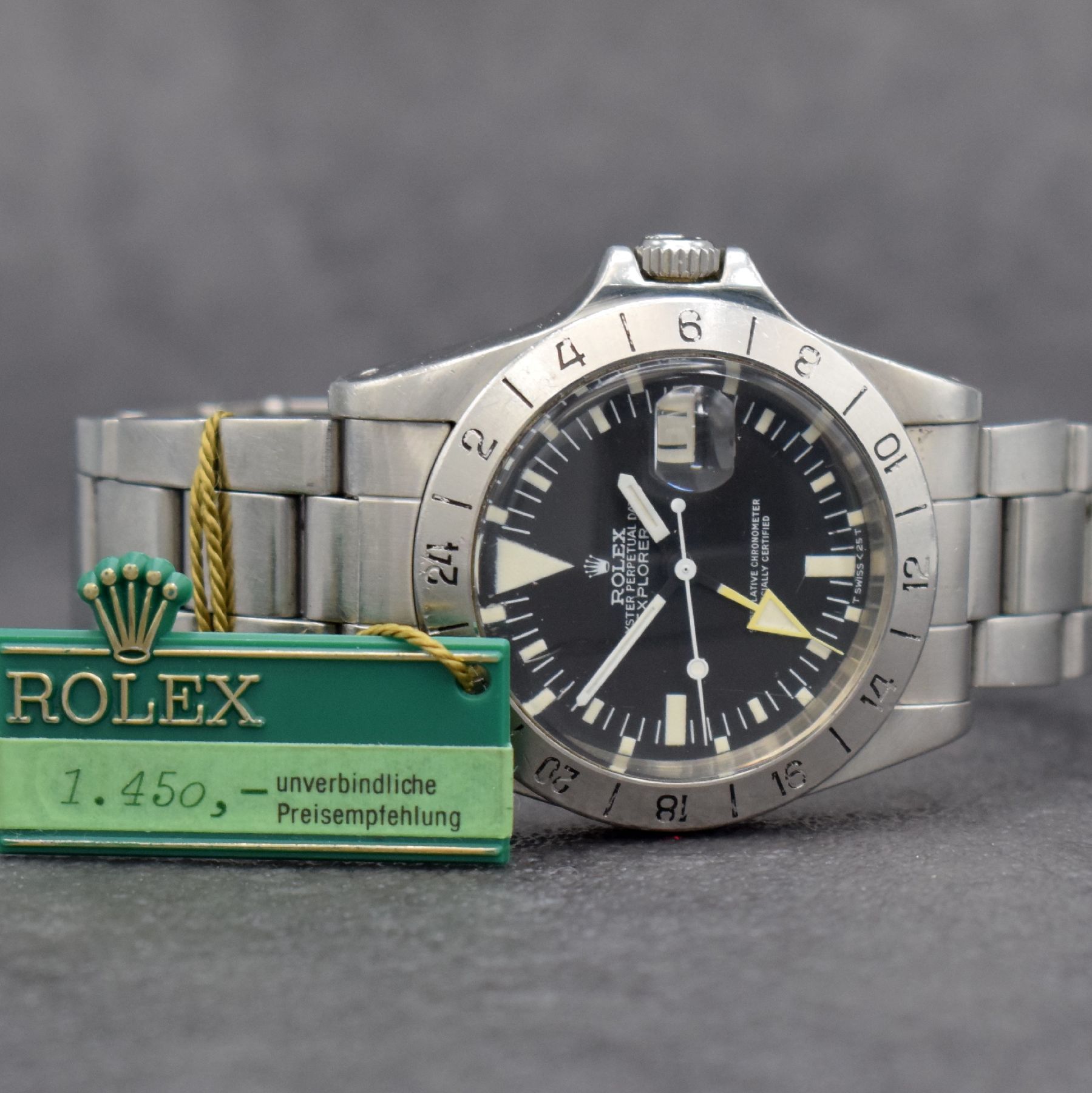 Detail d: ROLEX Herrenarmbanduhr Oyster Perpetual Date Explorer II sog. "Steve McQueen" aus Erstbesitz mit original Etui, Bedienungsanleitung, Box ...