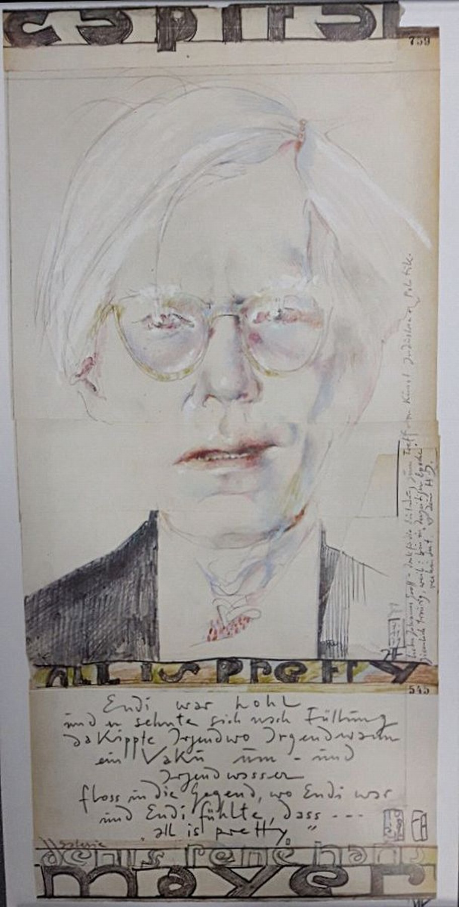 Horst Janssen, 1929-1995, Lithografie, sign., ca. 60x30 cm