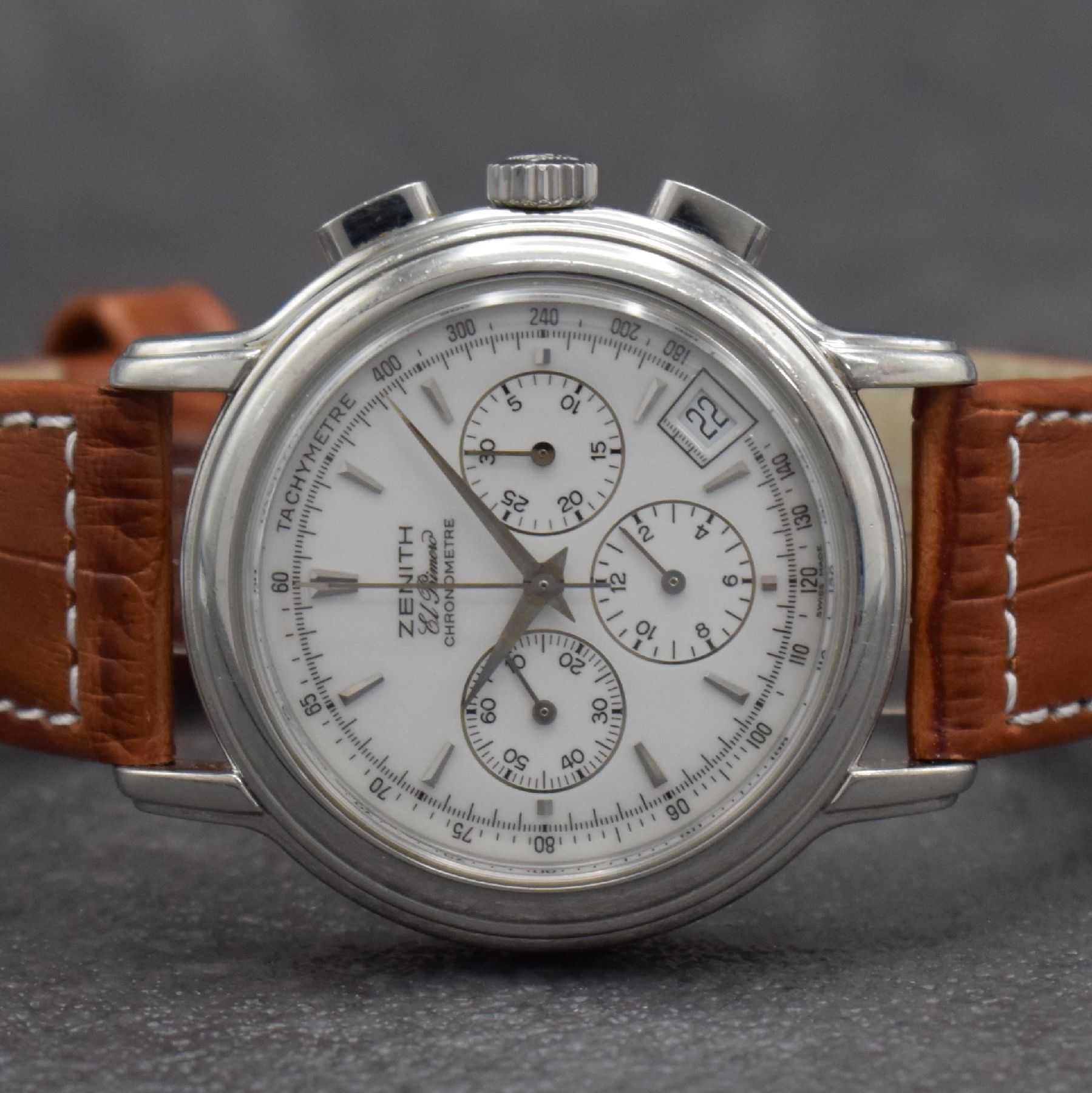 Detail a: ZENITH El Primero Schaltradchronograph Chronomaster Referenz 14/01.240 400, Automatik, Edelstahlgeh., beids. vergl., Boden 6-fach verschr., ...