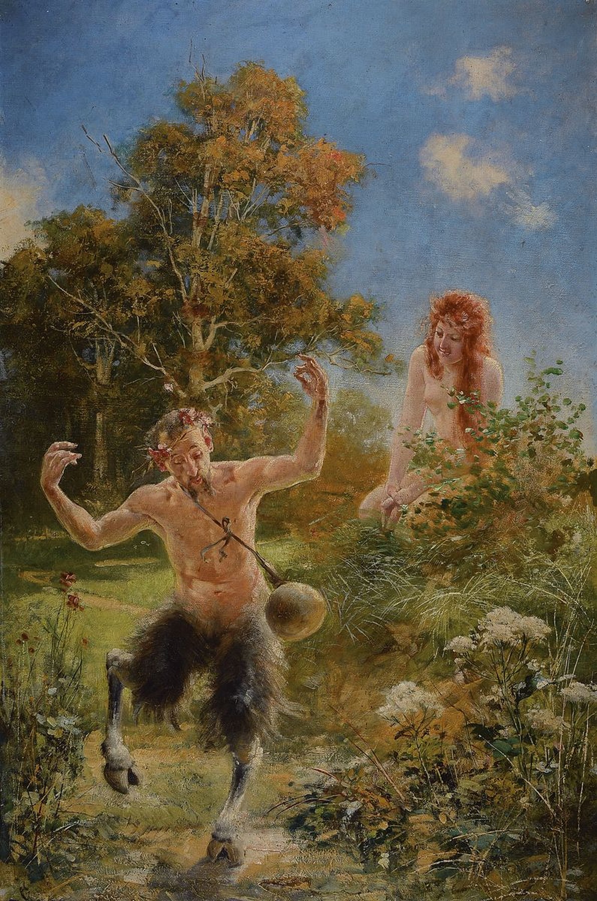 Hans Koberstein, 1864 Berlin - 1945, Akademie Dresden, Lehranstalt des Kunstgewerbemuseums Berlin, bekannt für monumentale Figuren Bilder, ...