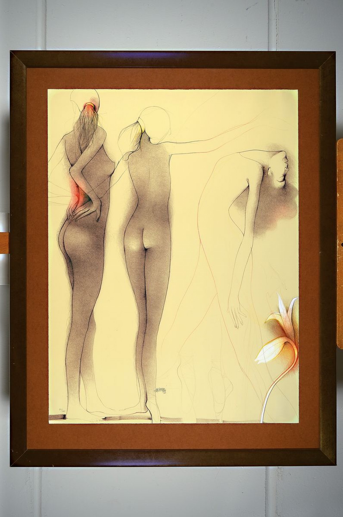 Detail k: Bruno Bruni, geb. 1935 Gradara/Italien, Farblithographie, handsigniert und num. 80/200, ca. 79x59cm, u.Gl., R. ca. 99x77cm