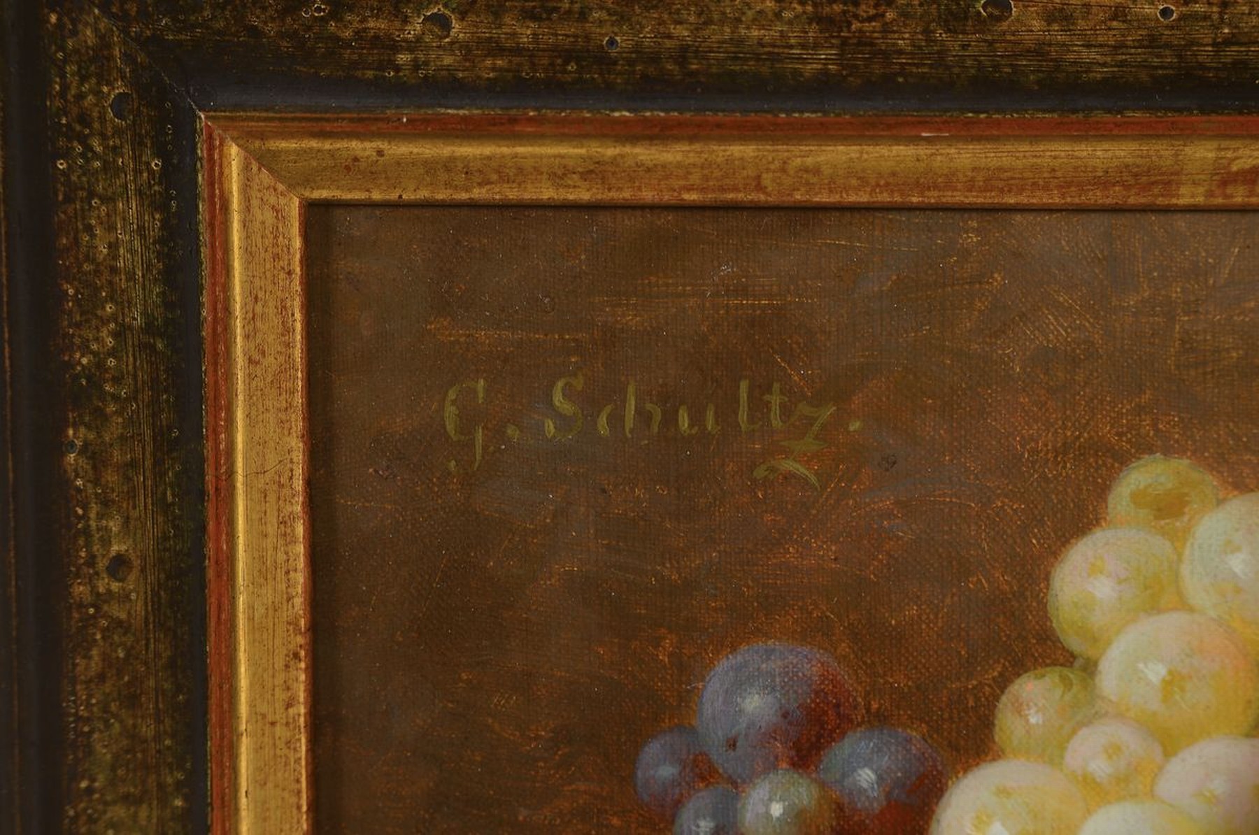 Detail a: Gottfried Schultz, 1842 Darfeld-1919 Düsseldorf, ab 1871 in Düsseldorf ansässig, 1871-1874 Privatschüler von Johann Wilhelm Preyer, studierte ...