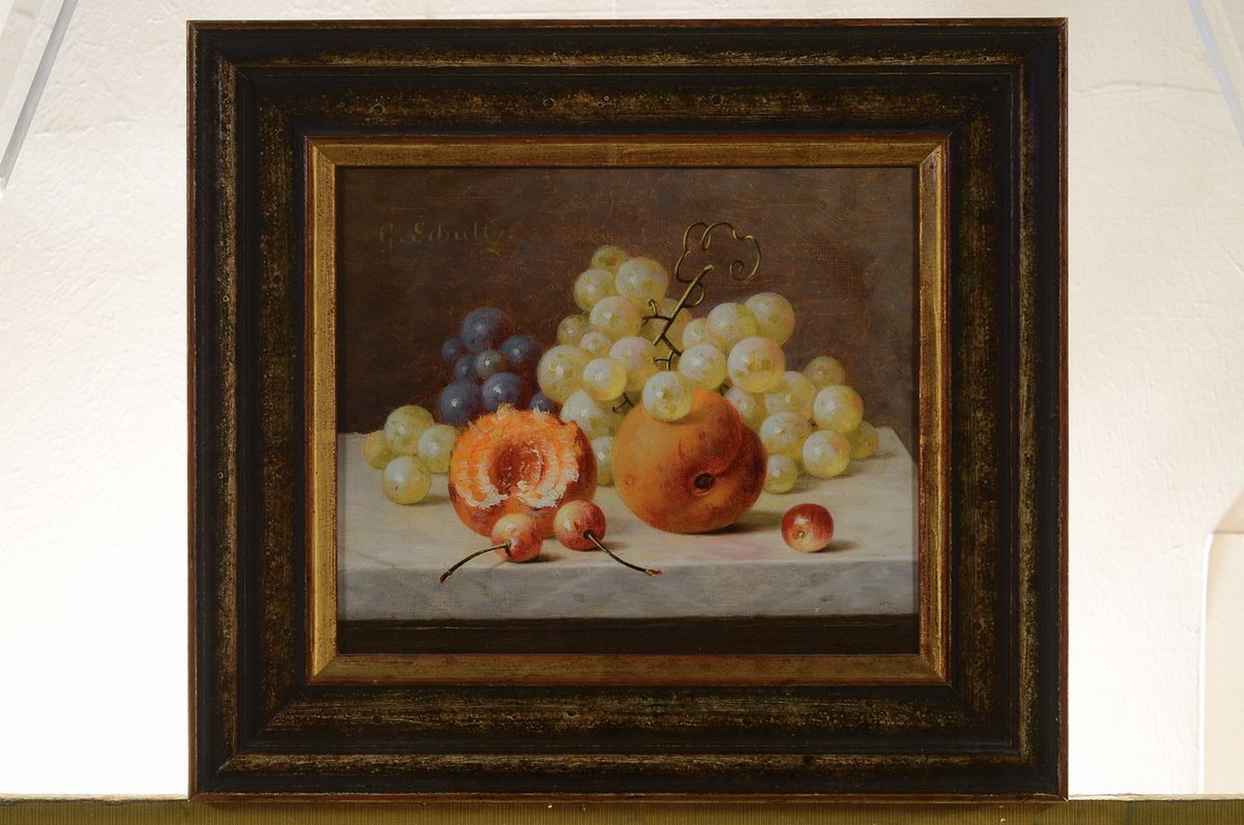 Detail k: Gottfried Schultz, 1842 Darfeld-1919 Düsseldorf, ab 1871 in Düsseldorf ansässig, 1871-1874 Privatschüler von Johann Wilhelm Preyer, studierte ...