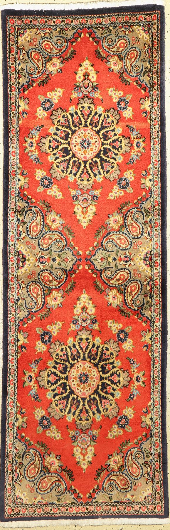 Ghom Kork, Persien, ca. 50 Jahre, Korkwolle, ca. 212 x 68 cm, EHZ: 2, (gereinigt)