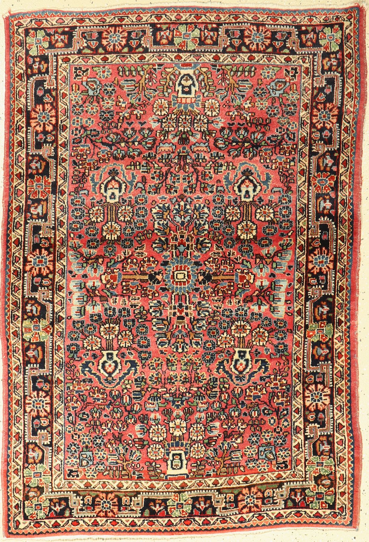 Sarogh alt, Persien, um 1960, Wolle auf Baumwolle, ca. 148 x 102 cm, EHZ: 2-3