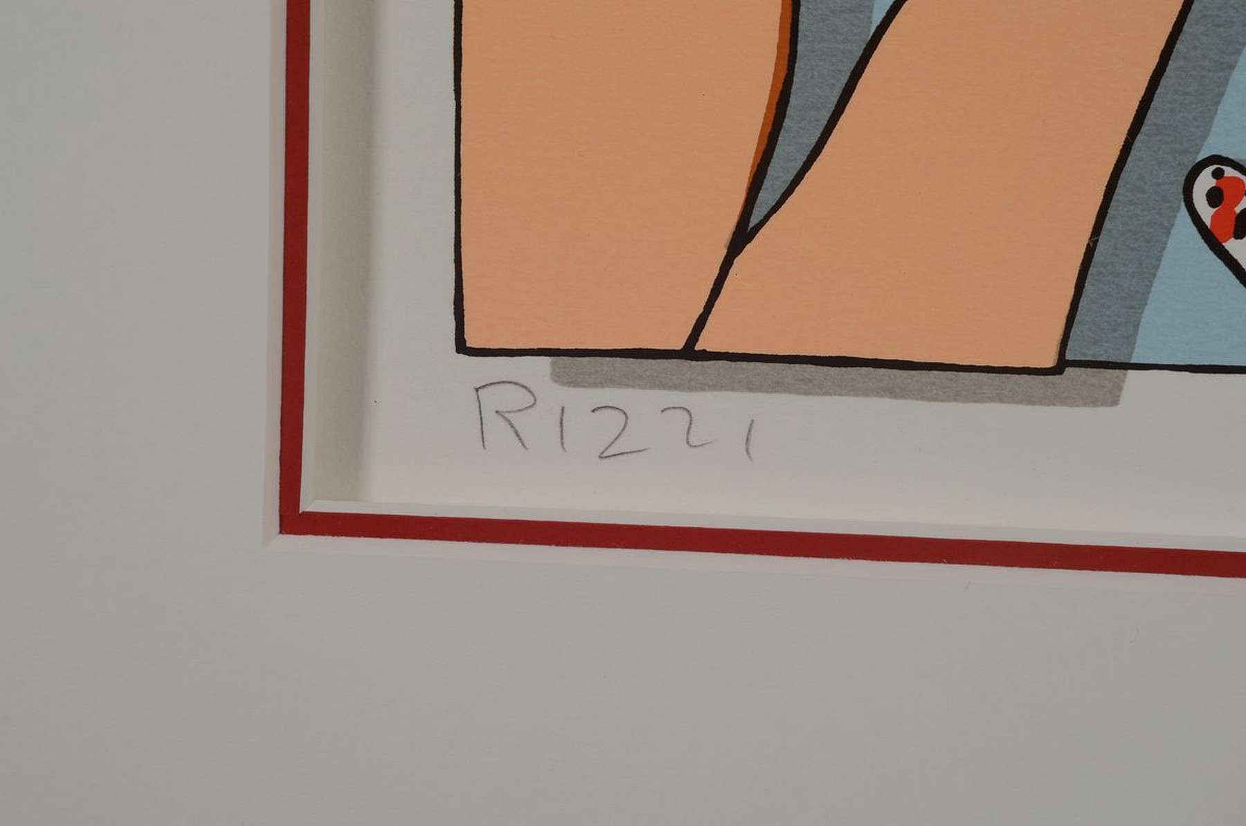 Detail a: James Rizzi, 1930-2011, "Love is in the Air"handsign., dat. 89, unter Glas gerahmt, gesamt ca. 45x57 cm