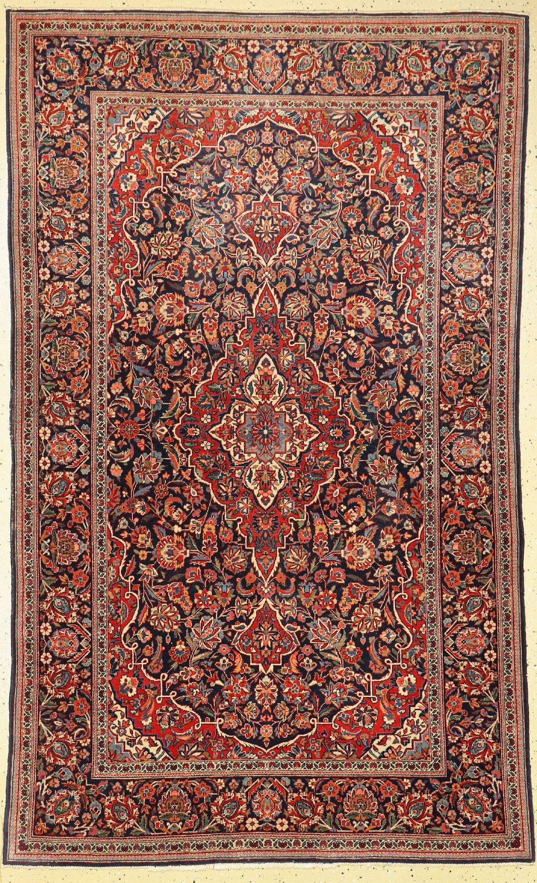 Keschan Kork alt, Persien, um 1930, Korkwolle, ca. 215 x 133 cm, EHZ: 2-3