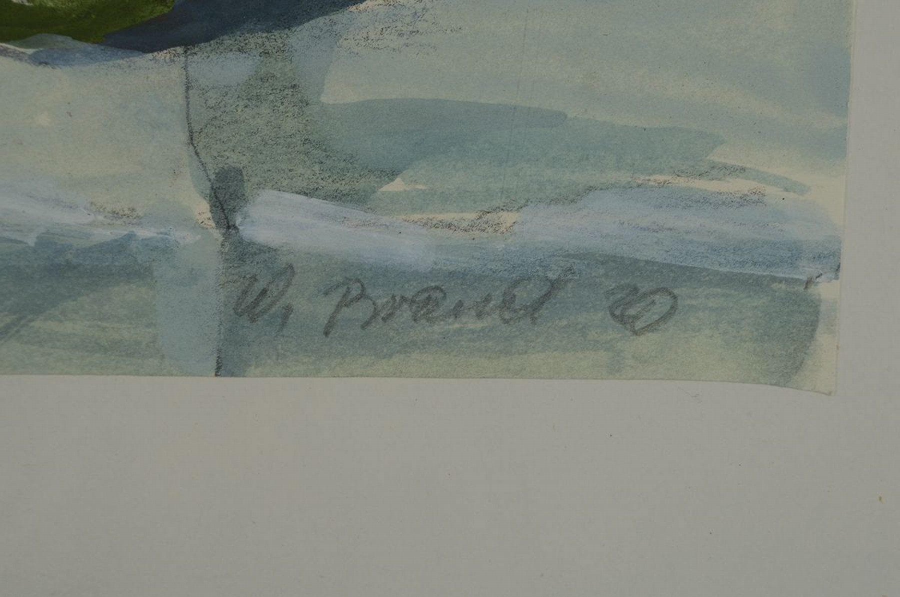 Detail a: Werner Brand, geb. 1933, lebt und arbeitet in der Pfalz, Stillleben mit Quitten, Aquarell über Bleistift, signiert, ca. 21x 28cm, u.Gl., R. ca. ...