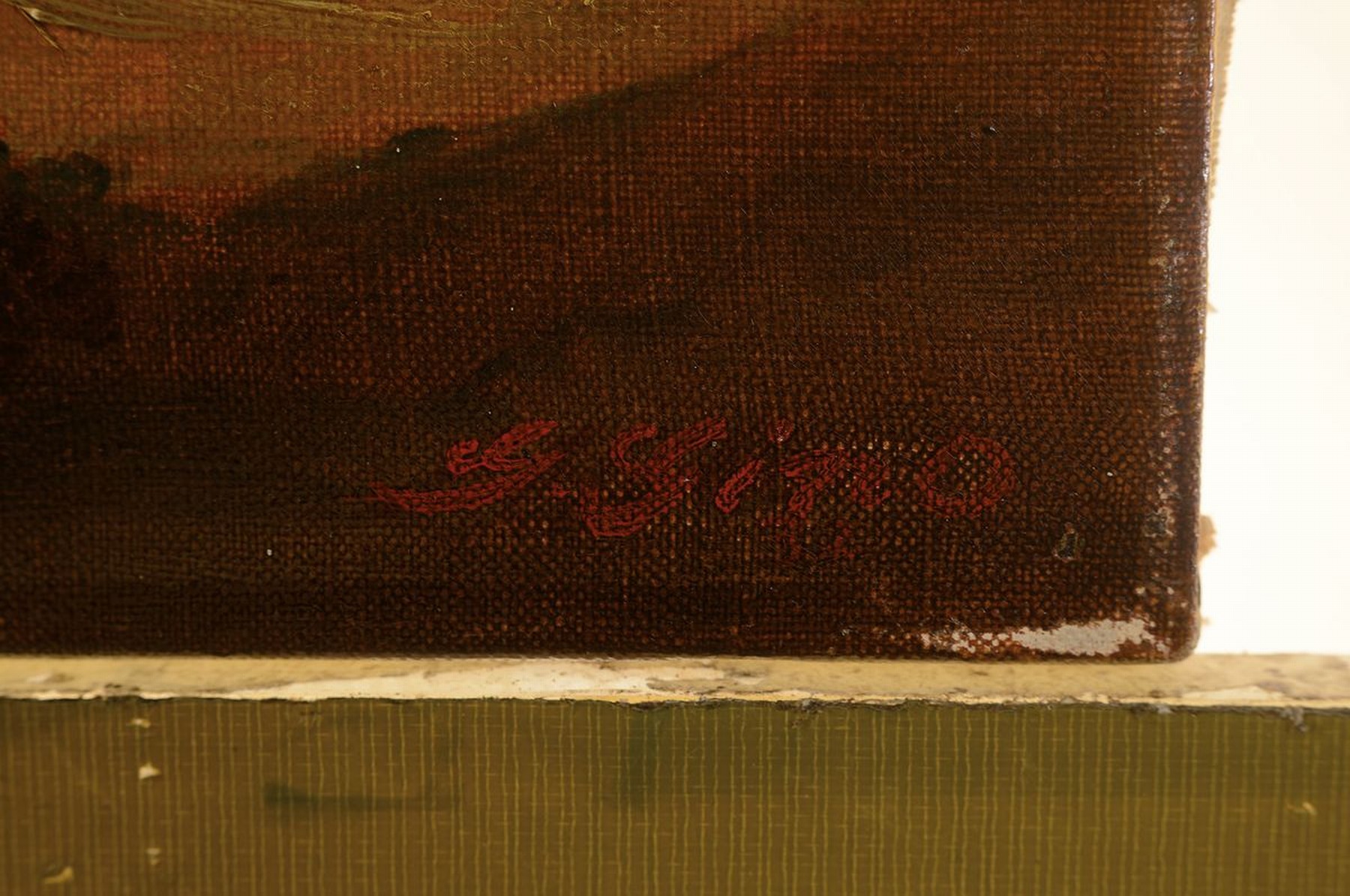 Detail a: Gio Gino, geb. 1899 Naumburg, Herbstliche Landschaft, Öl/Lwd, rechts unten signiert, ca. 33x46cm