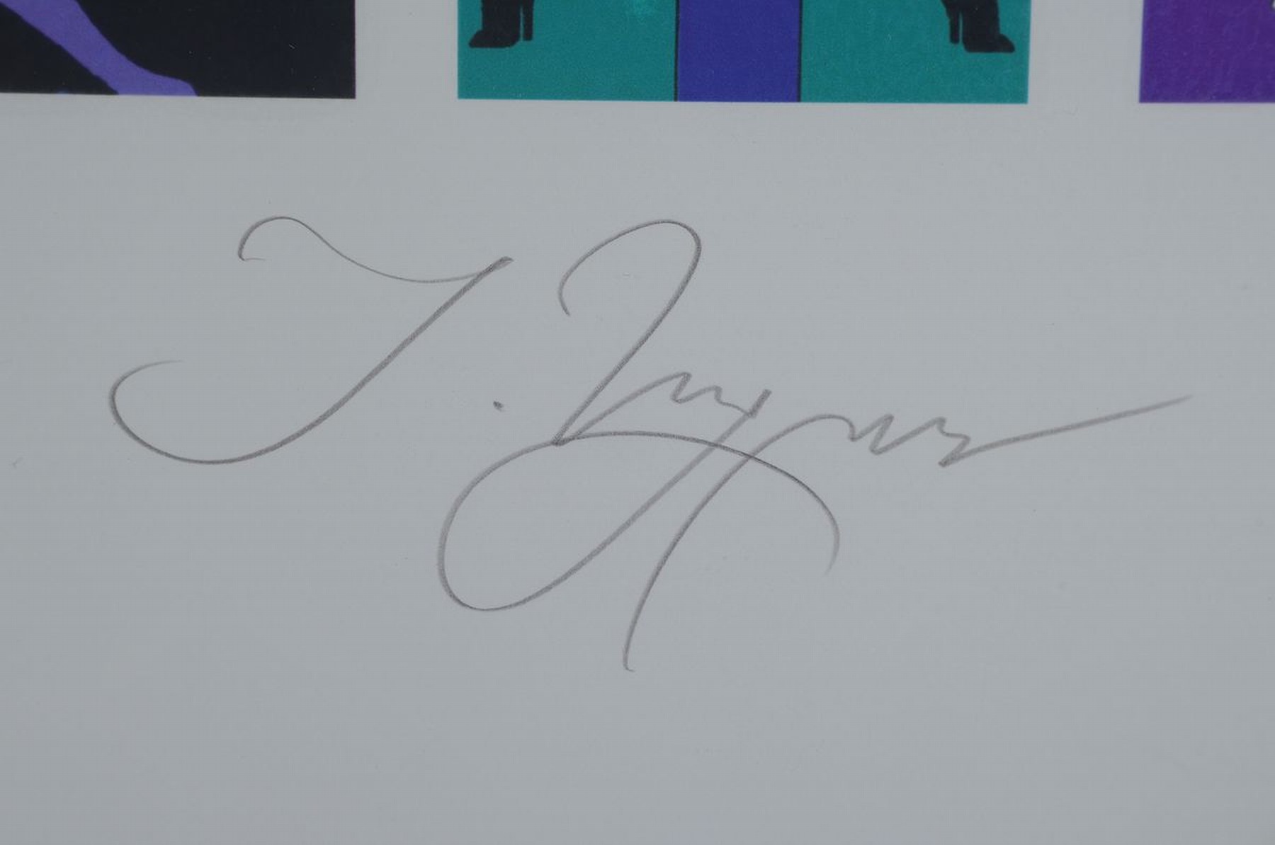 Detail a: Tomi Ungerer, 1931 Straßburg-2019 Cork, 6 kl. Farboffsets auf einem Blatt, signiert und num. 15/200, Blattgr. ca. 27x42cm, PP, u.Gl., R. ca. 40x52cm