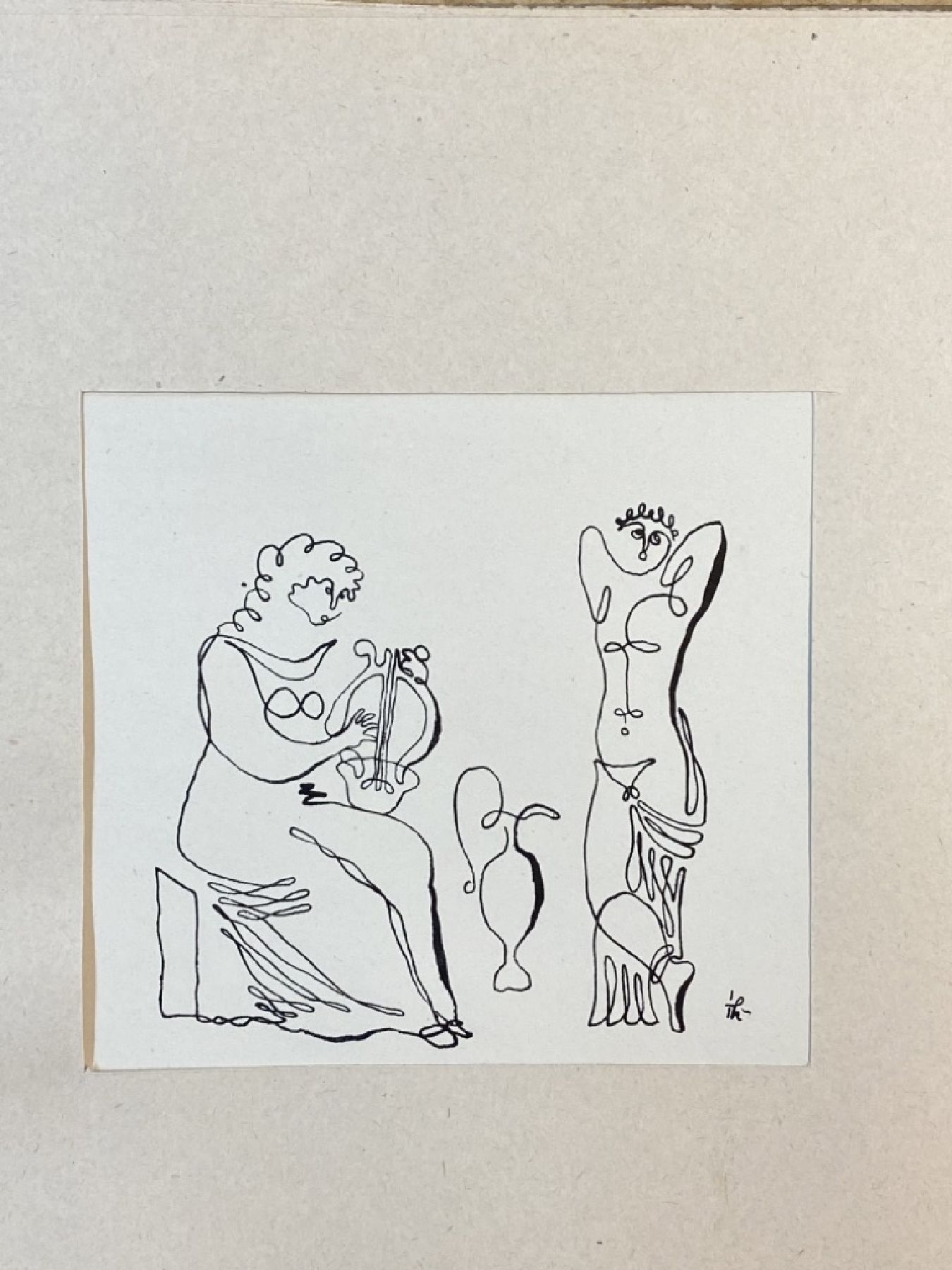 Detail q: Galerie Gerd Rosen: Grafik 1946, Mappe mit 12 Grafiken, alle signiert, orig. Einband, Nr. 110 von 110, mit Arbeiten von: Werner Heldt, Alexander ...