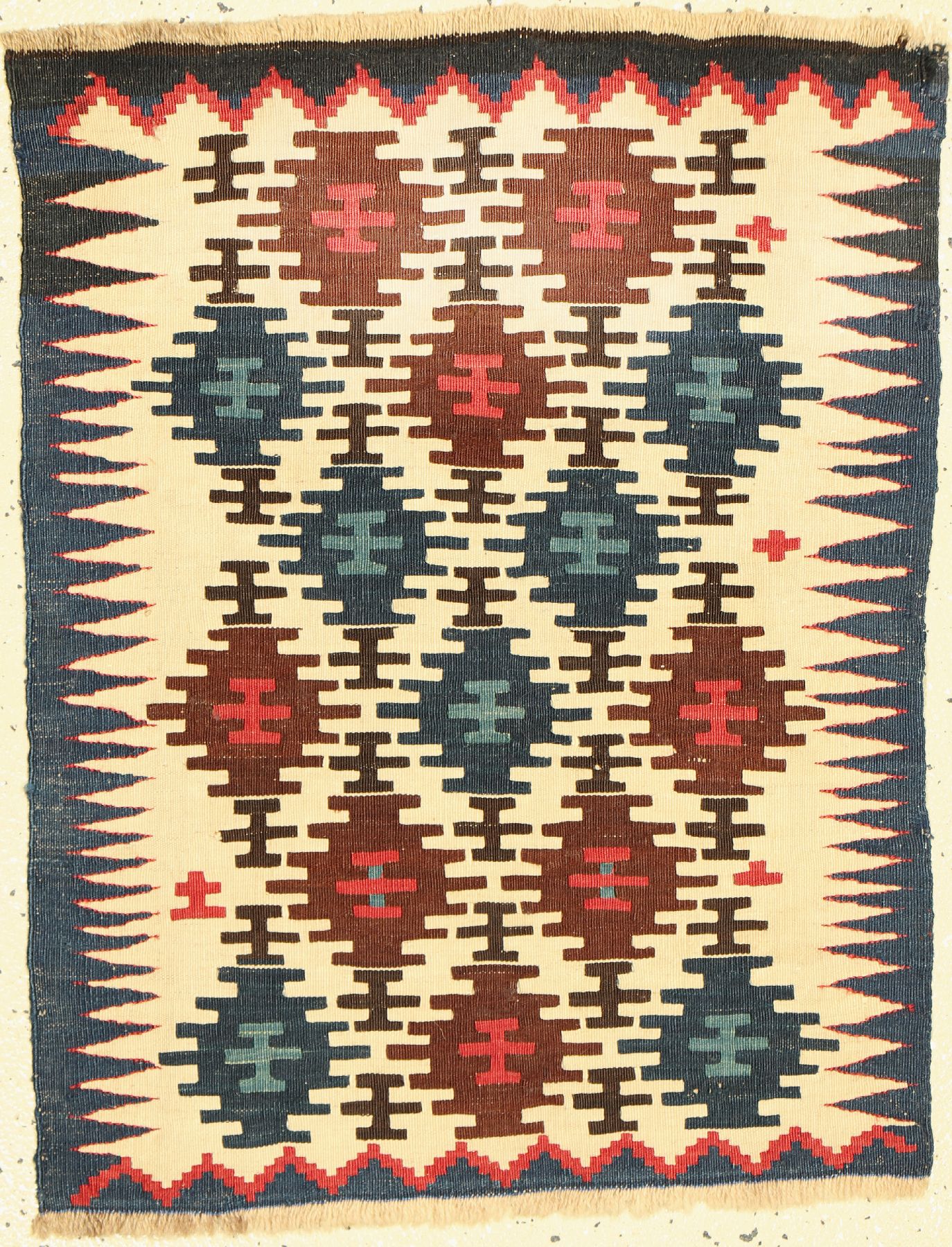 Shahsawan Taschenfront, Persien, Ende 19 Jhd, Wolle auf Wolle, ca. 69 x 53 cm, EHZ: 2-3