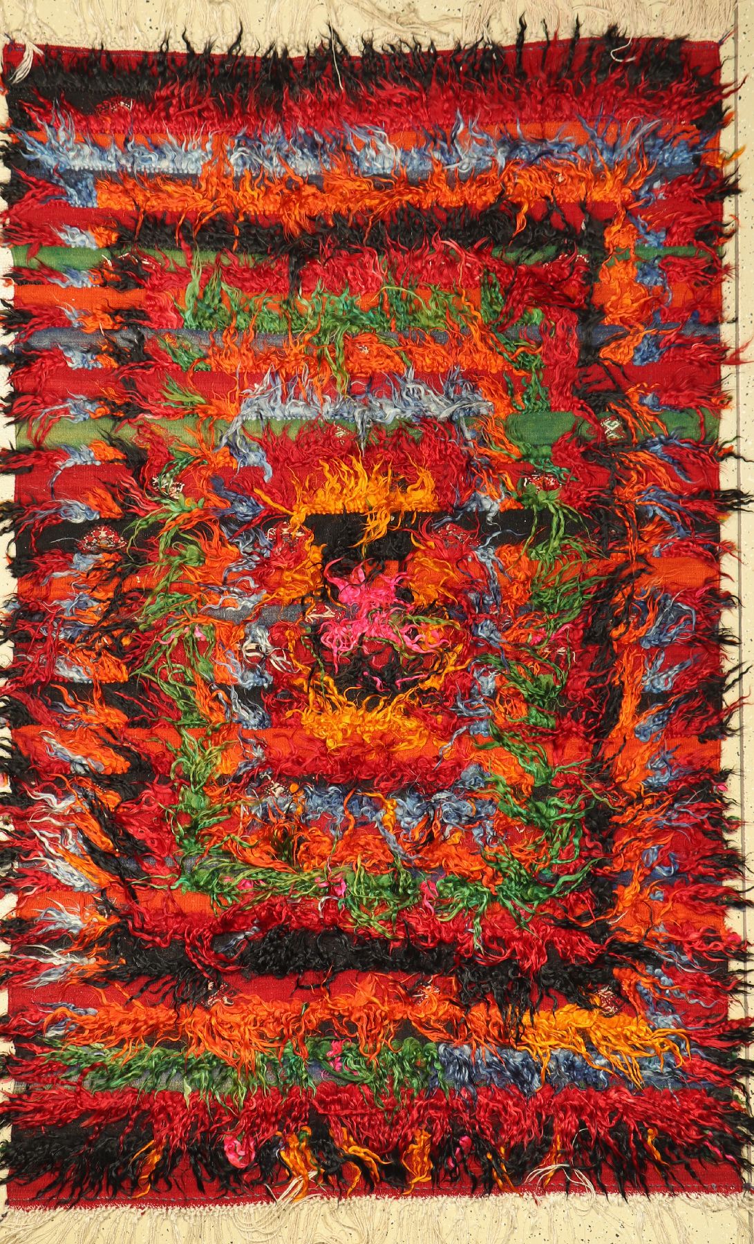Schlafteppich alt, Türkei, um 1940, Wolle auf Wolle, ca. 216 x 133 cm, EHZ: 2