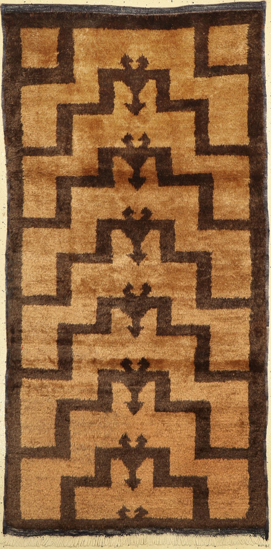 Schlafteppich alt, Türkei, um 1940, Wolle auf Wolle, ca. 180 x 92 cm, EHZ: 2