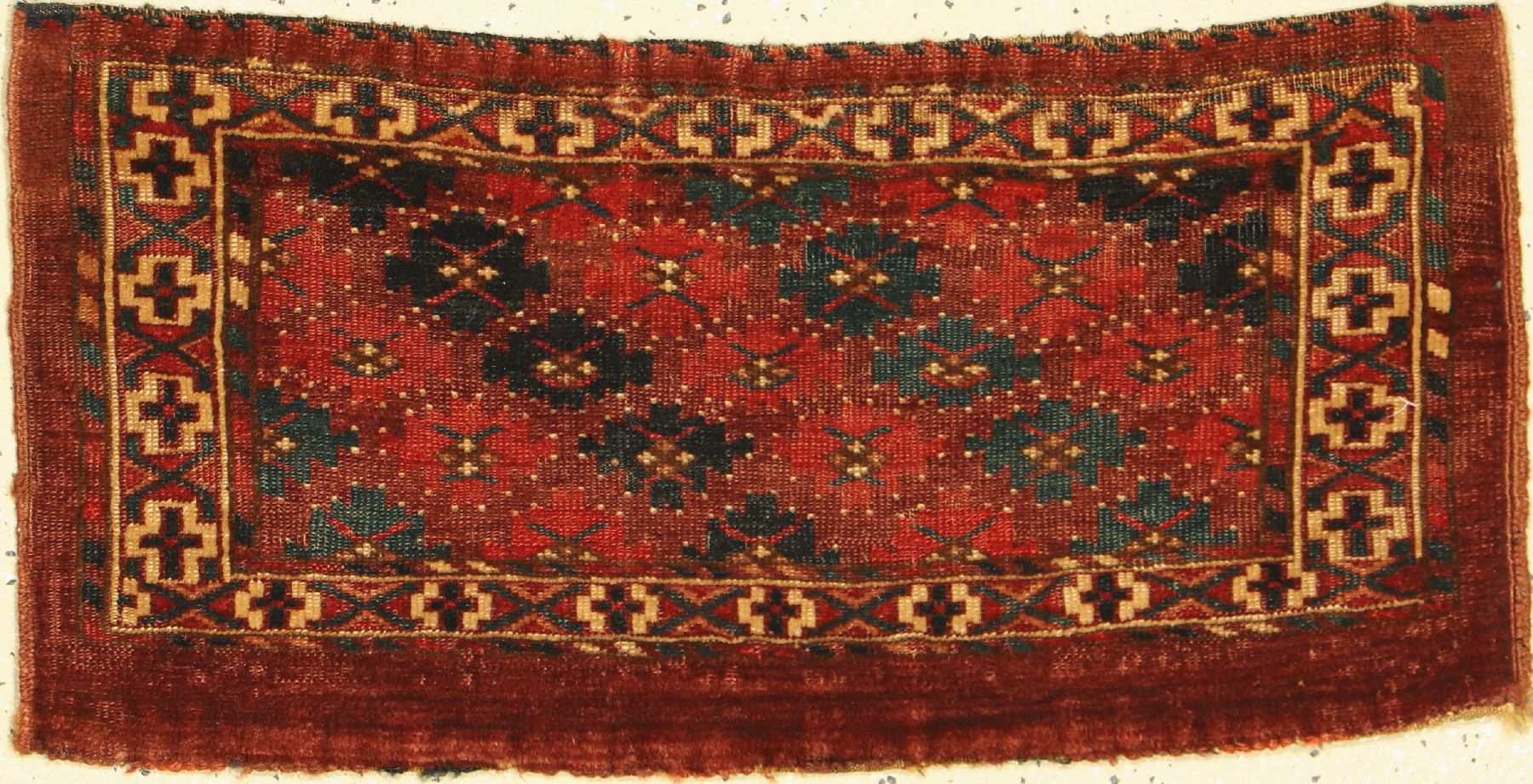 Yomuth Mafrasch antik, Turkmenistan, 19 Jhd, Wolle auf Wolle, ca. 65 x 31 cm, EHZ: 3