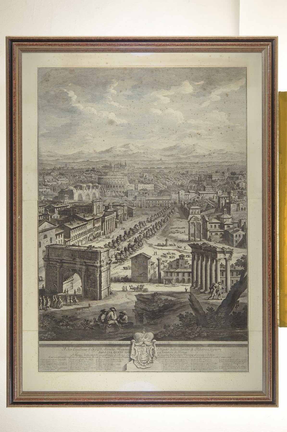 Detail k: Giuseppe Vasi, 1710 Corleone-1782 Rom, 2 großformatige Kupferstiche mit Ansichten aus Rom, 1x Blick auf Engelsbrücke, Engelsburg und den Petersdom, ...