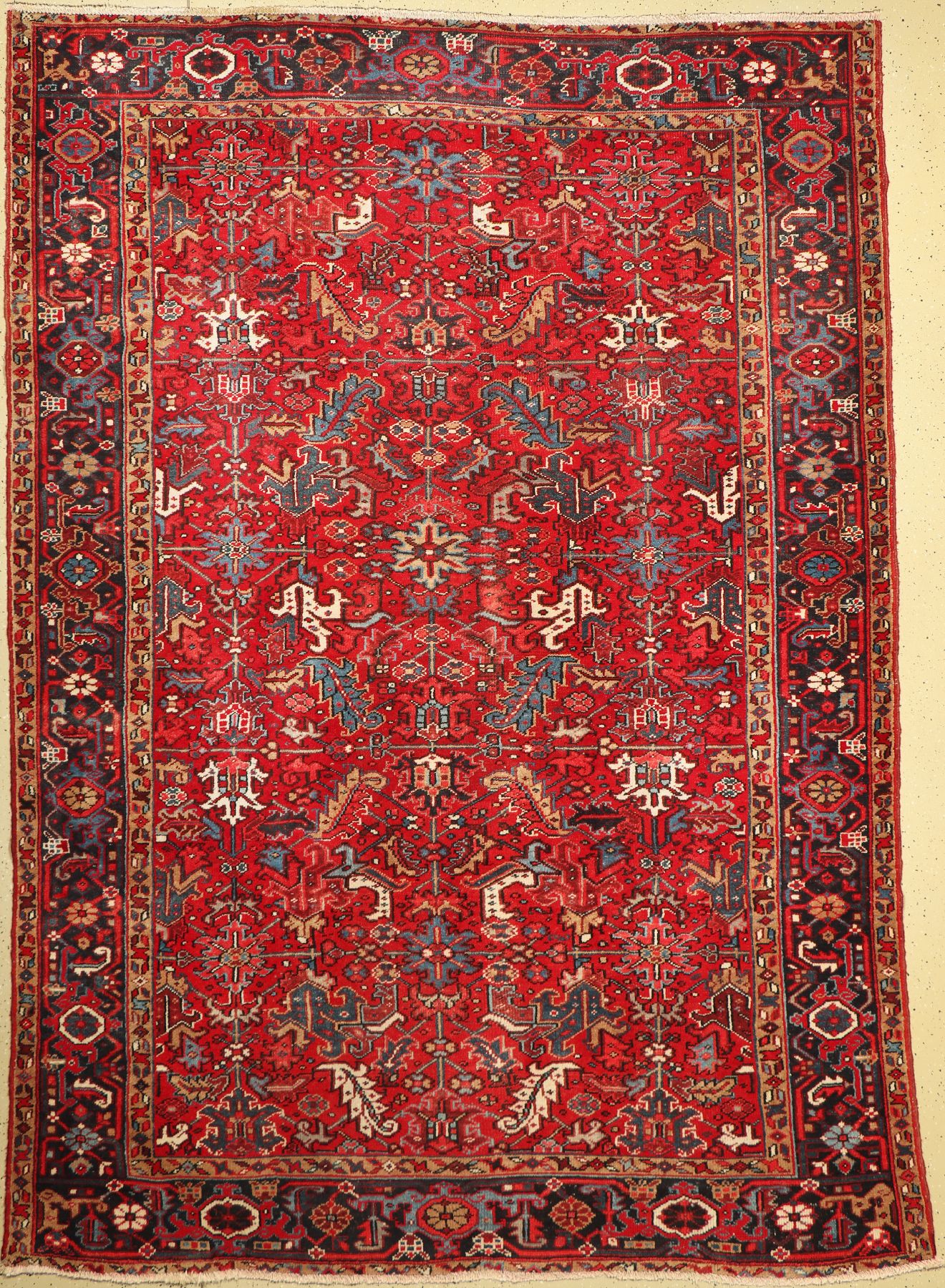 Heriz alt, Persien, um 1950, Wolle auf Baumwolle, ca. 326 x 230 cm, Leichte Gebrauchsspuren