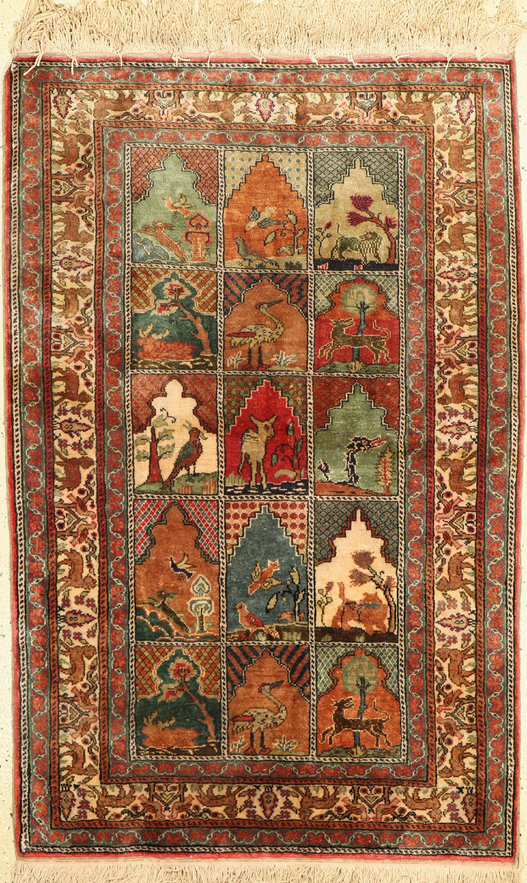 Kayseri alt, Türkei, ca. 60 Jahre, mercerisierte Baumwolle, ca. 140 x 87 cm, EHZ:2