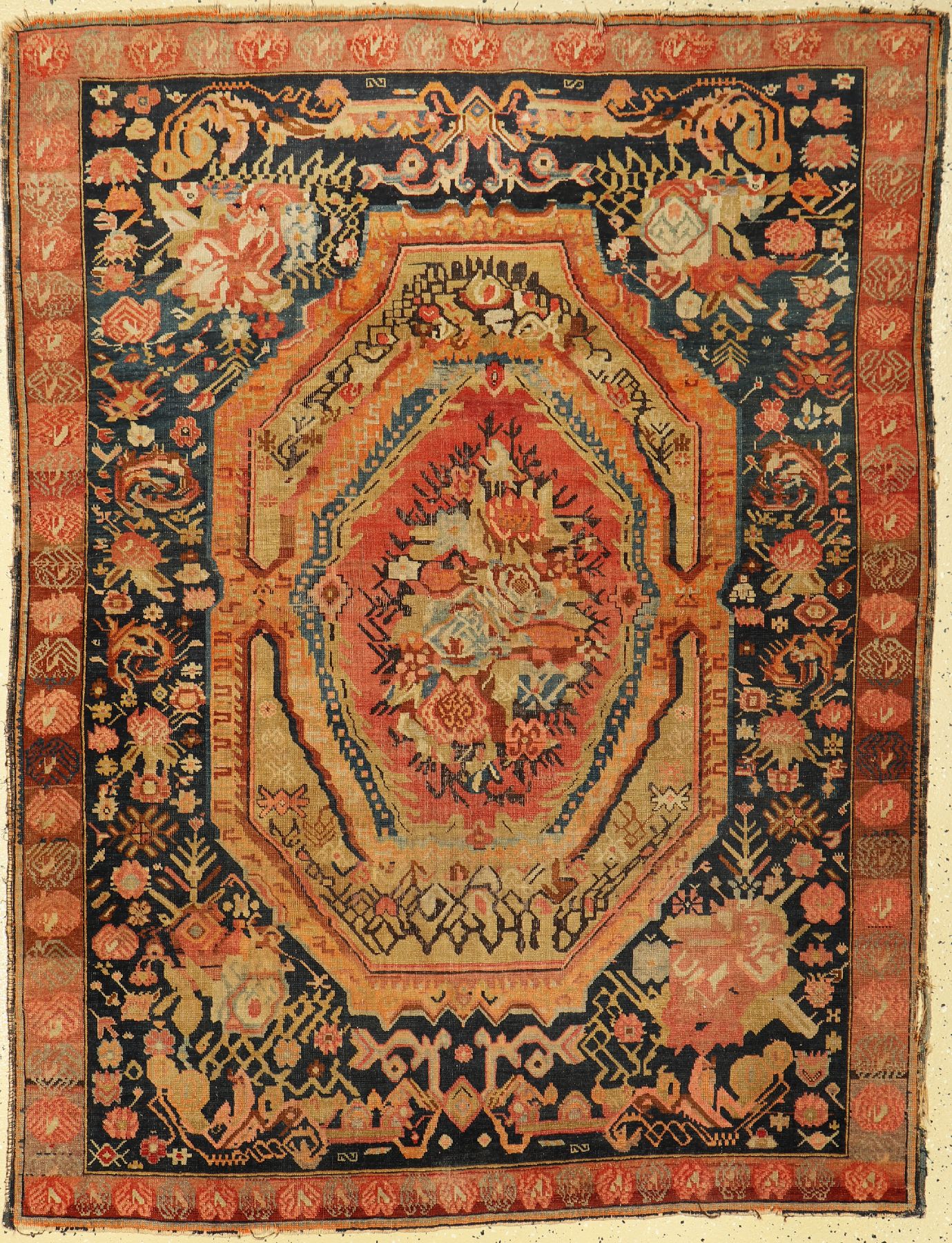 Karabagh antik, Kaukasus, um 1900, Wolle auf Wolle, ca. 166 x 126 cm, EHZ: 4