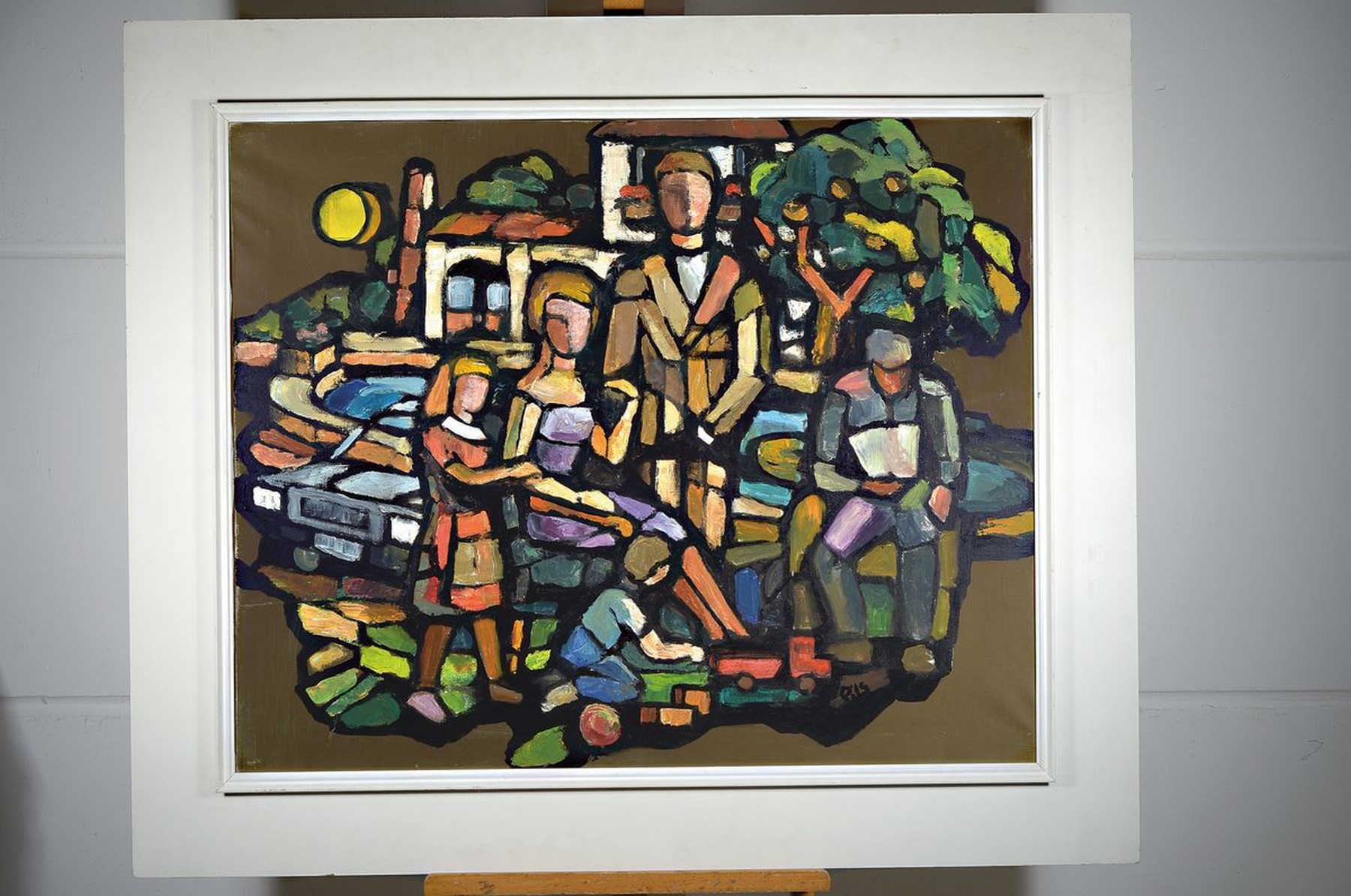 Detail k: Walter Pils, 1919 Großallein-2008 Karlsruhe, Studium an der Akademie Karlsruhe bei Prof. Gaenslen, war später selbst Professor in Karlsruhe, ...