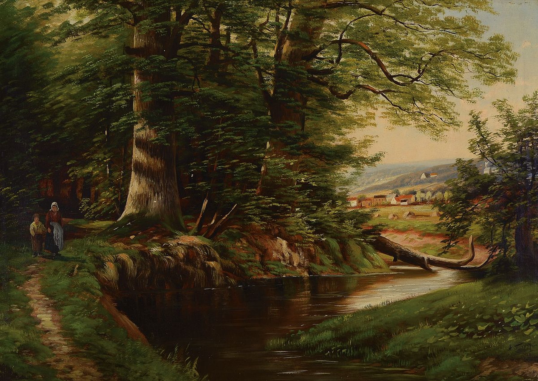 Arnold Forstmann, 1842-1914, Düsseldorfer Schule, Studium von 1868-1871 an der Akademie Düsseldorf, bekannt für detailreiche Ausführungen seiner ...