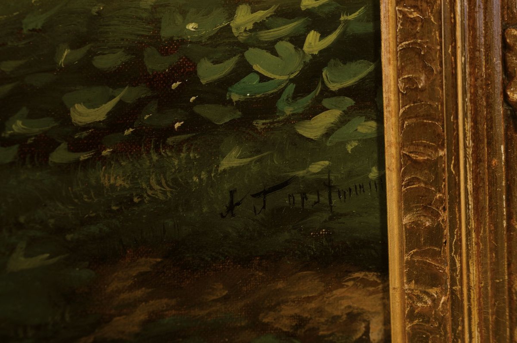 Detail a: Arnold Forstmann, 1842-1914, Düsseldorfer Schule, Studium von 1868-1871 an der Akademie Düsseldorf, bekannt für detailreiche Ausführungen seiner ...