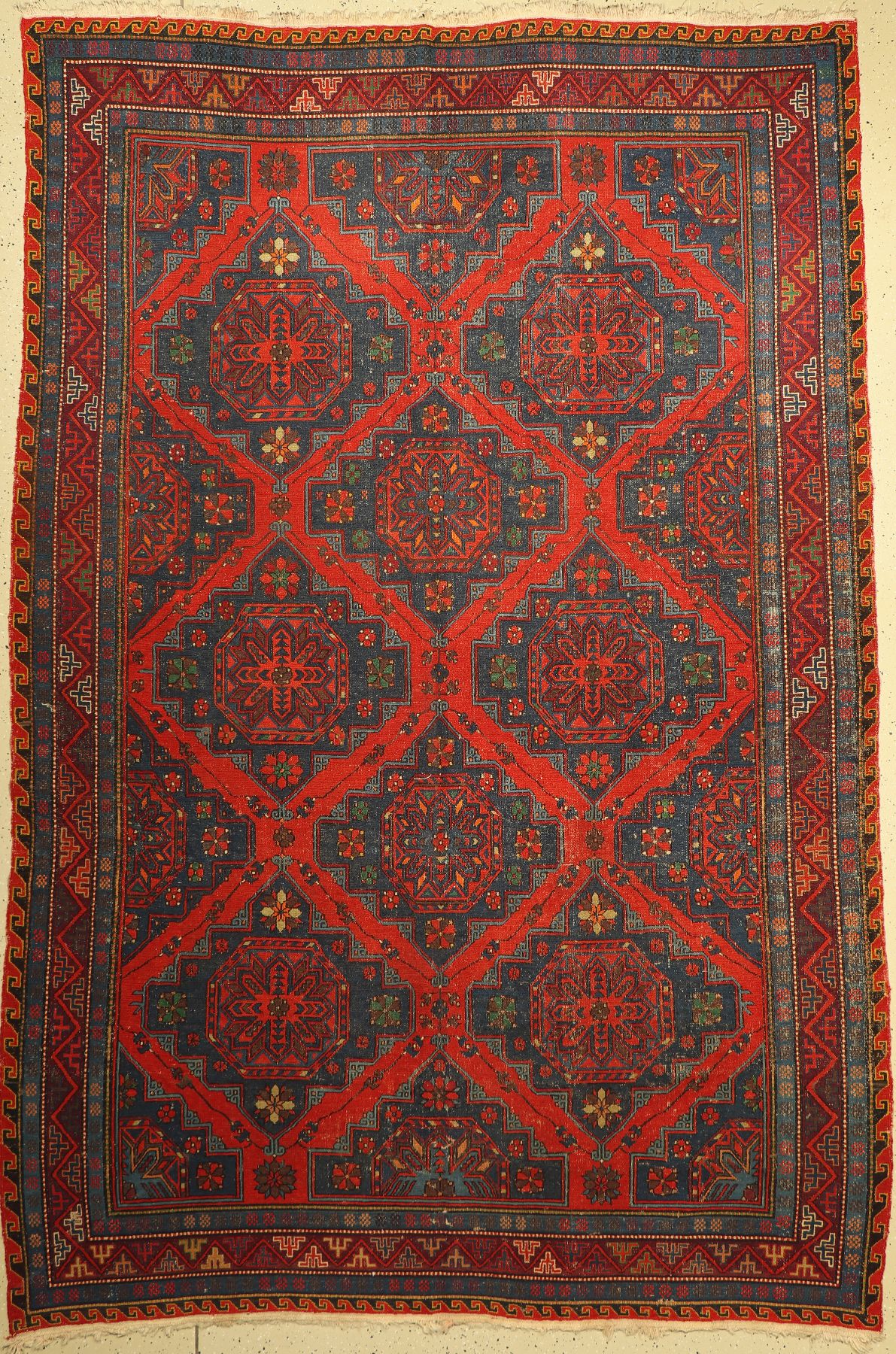 Sumakh alt, Kaukasus, um 1940, Wolle auf Wolle, ca. 325 x 217 cm, EHZ: 3